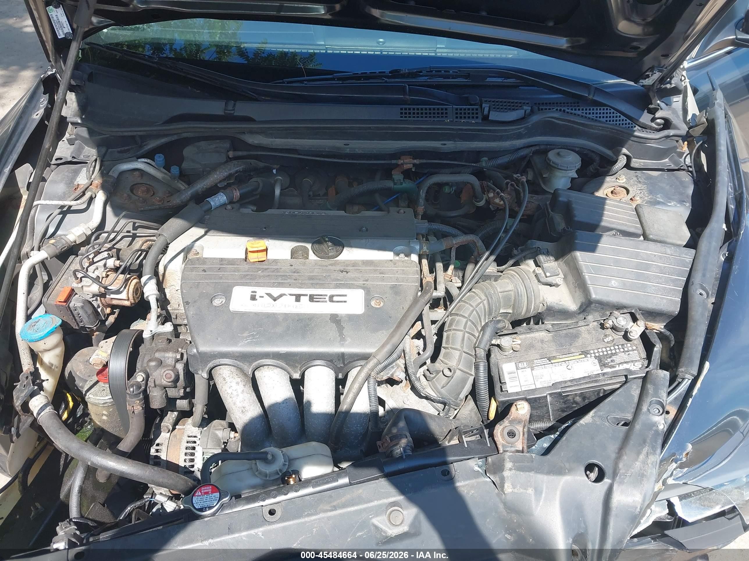 2005 Honda Accord 2.4 Lx Gray vin: 1HGCM56415A001203