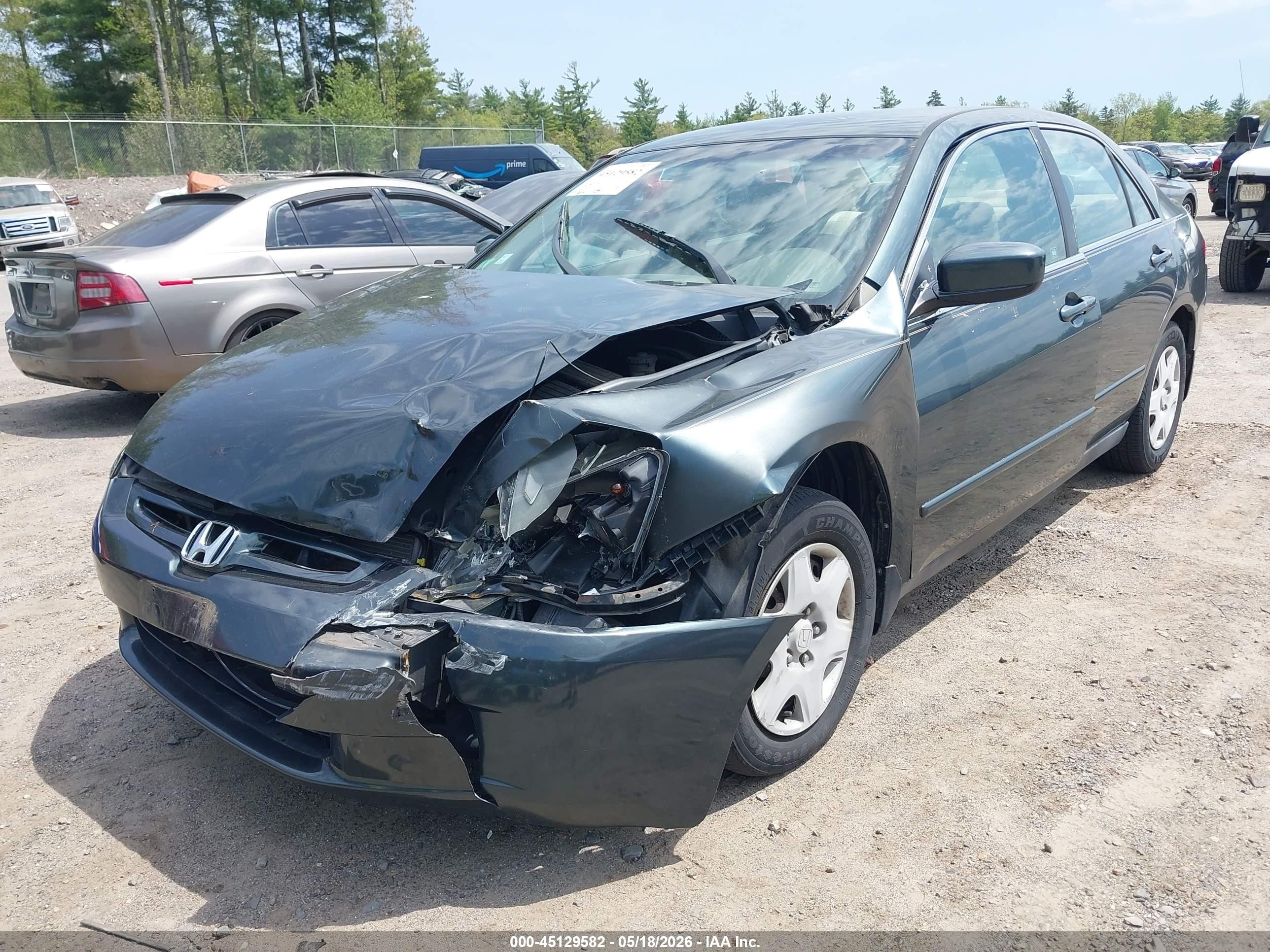 2005 Honda Accord 2.4 Lx Зеленый vin: 1HGCM56415A024013