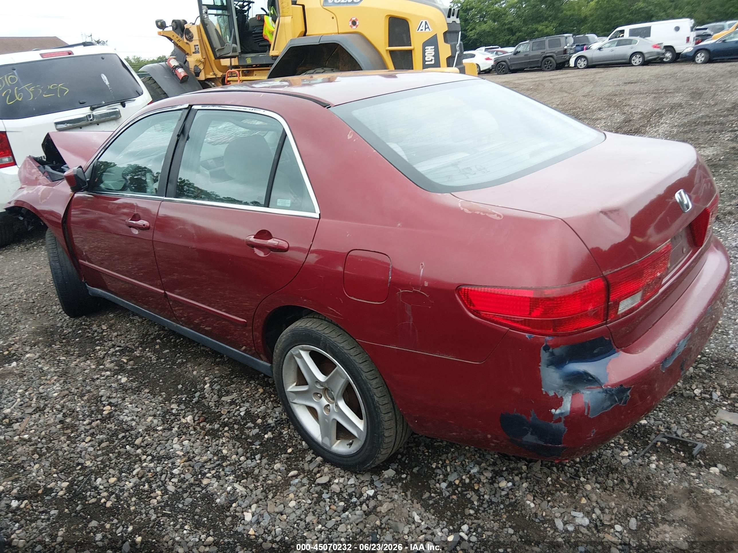 2005 Honda Accord 2.4 Lx Красный vin: 1HGCM56415A071784