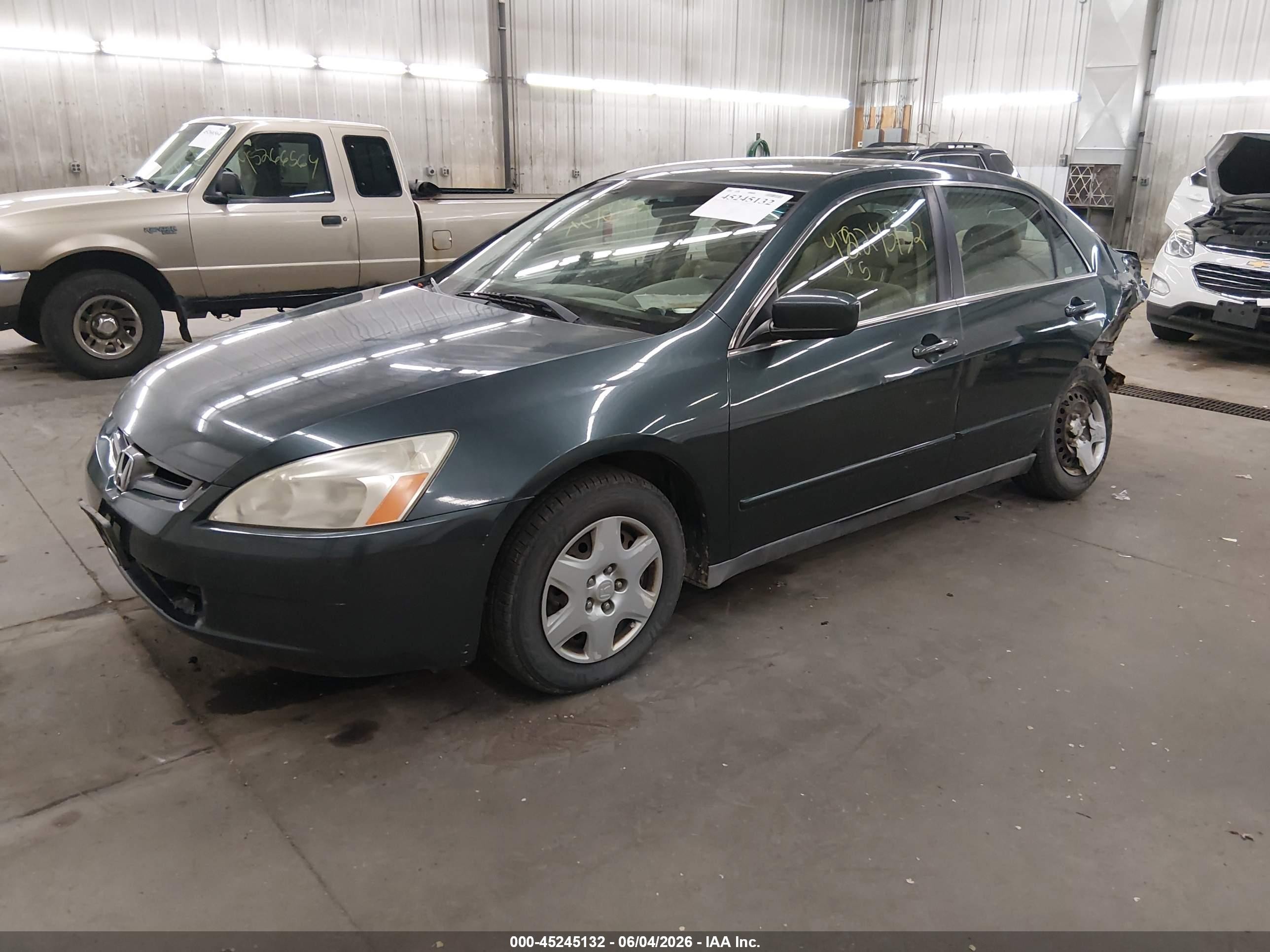 2005 Honda Accord 2.4 Lx Green vin: 1HGCM56415A137654