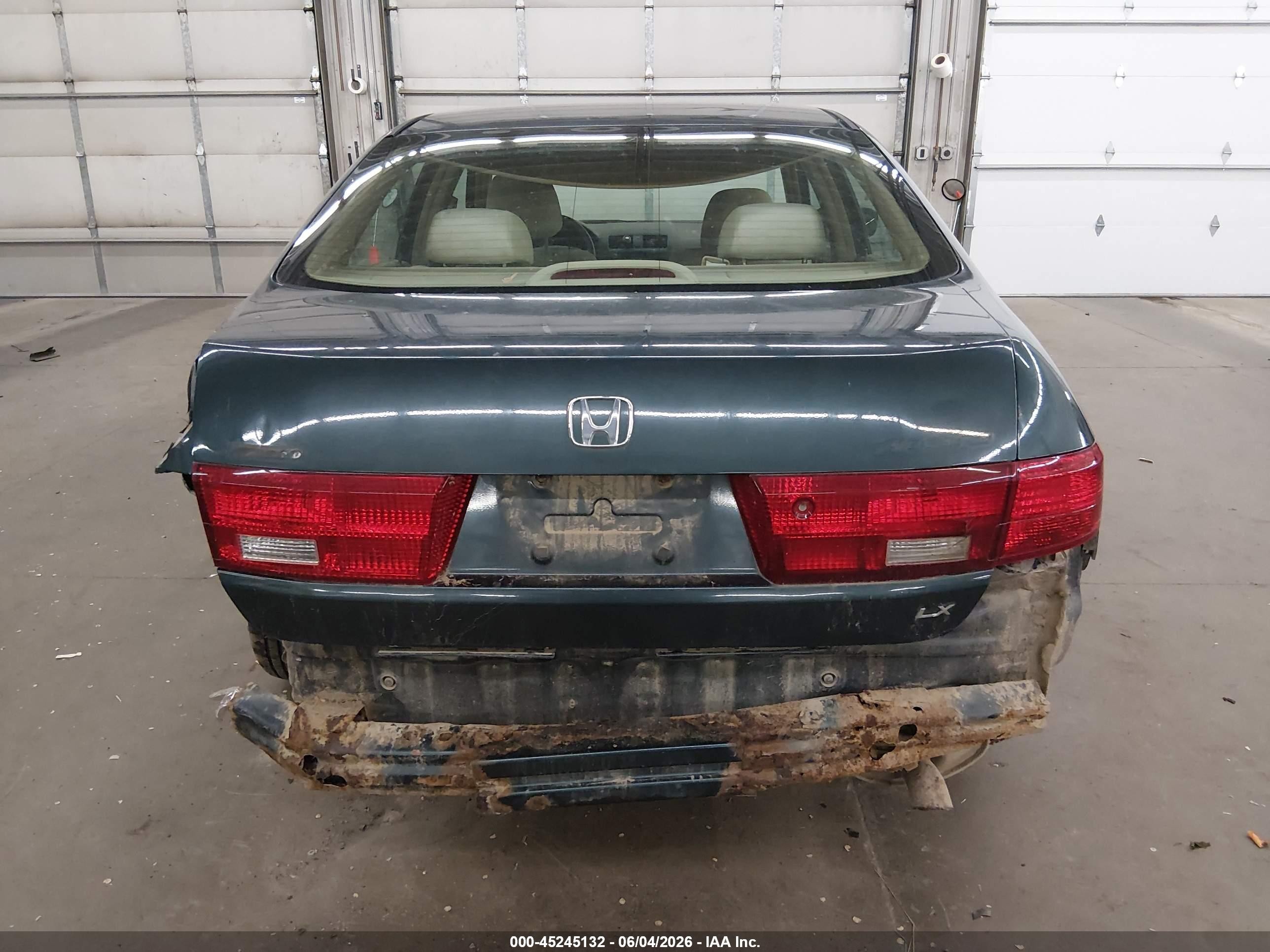 2005 Honda Accord 2.4 Lx Green vin: 1HGCM56415A137654