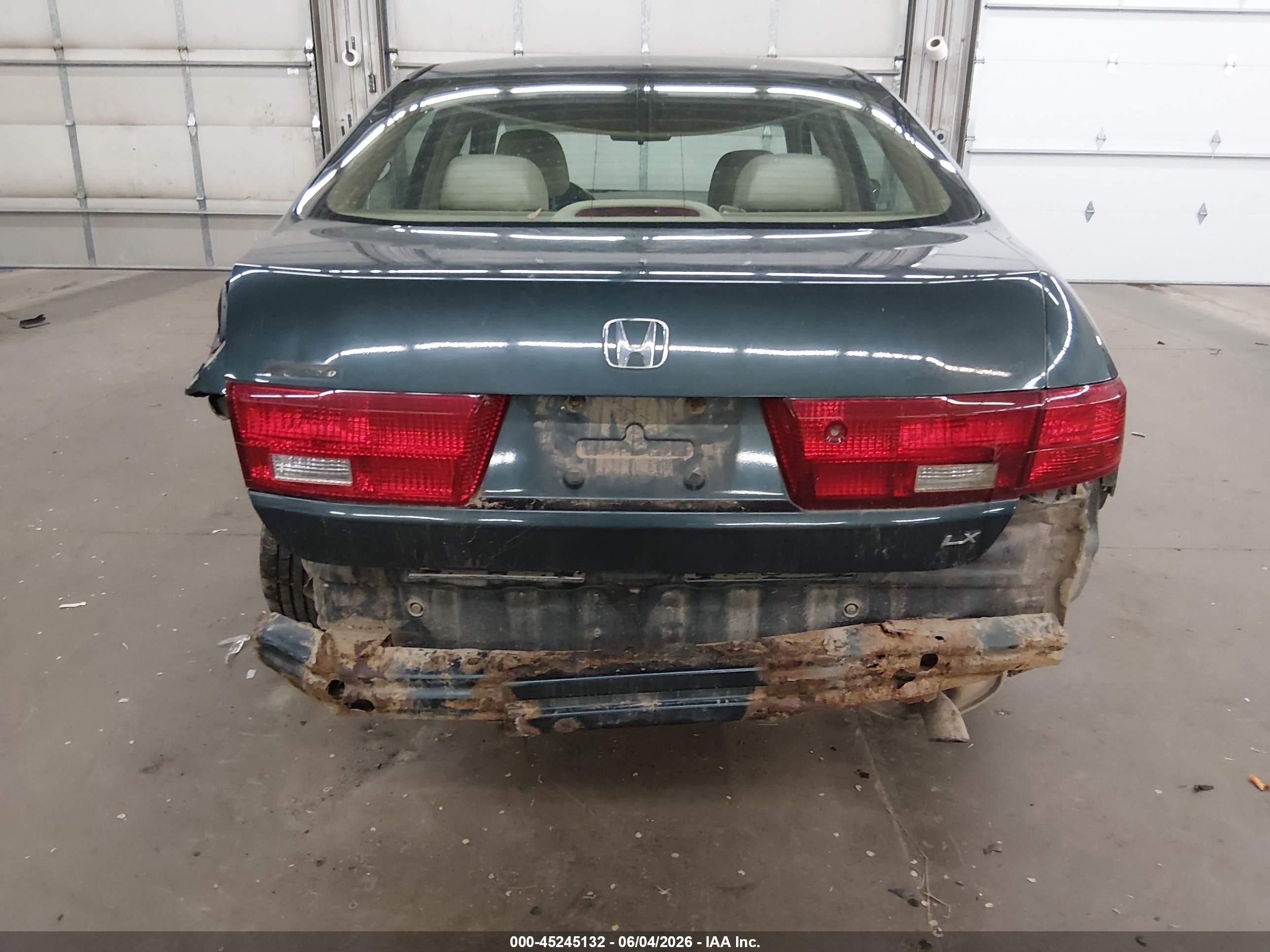 2005 Honda Accord 2.4 Lx Green vin: 1HGCM56415A137654