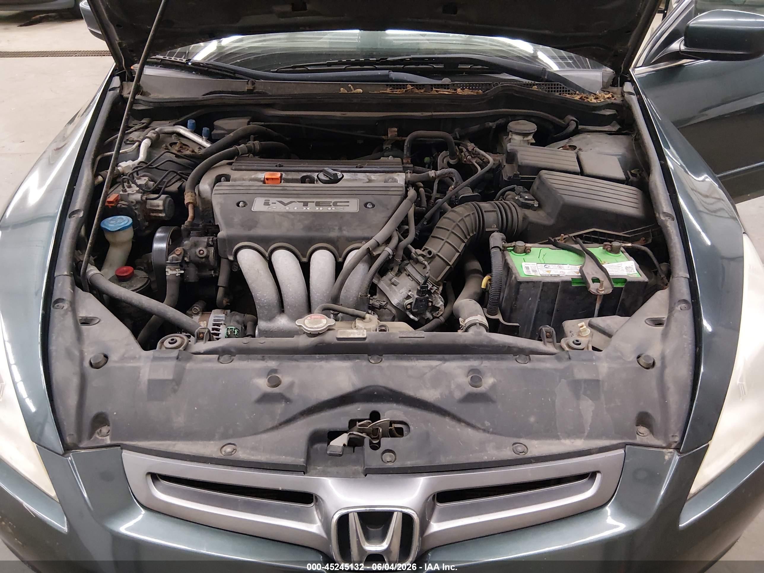 2005 Honda Accord 2.4 Lx Green vin: 1HGCM56415A137654
