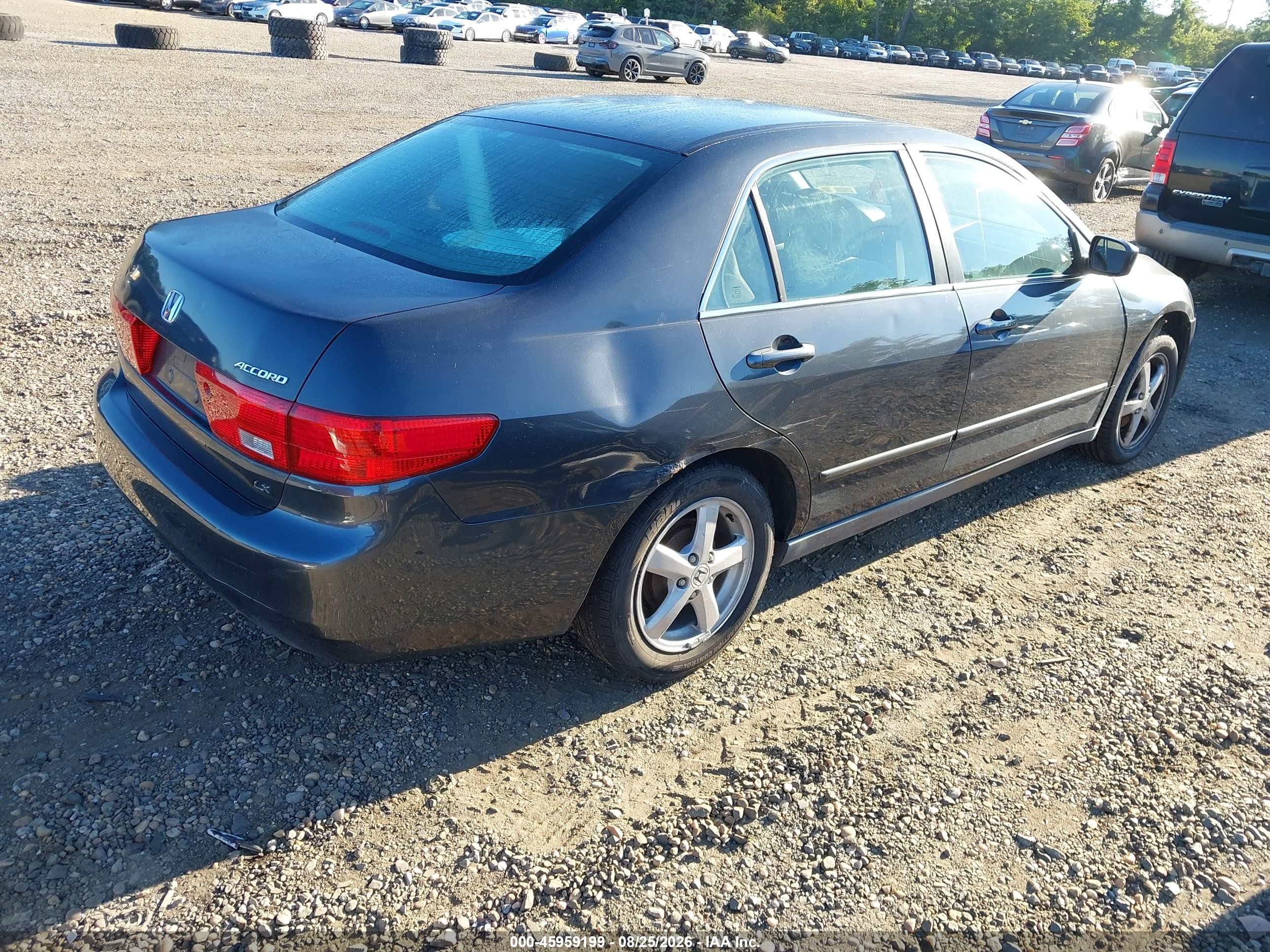 2005 Honda Accord 2.4 Lx Gray vin: 1HGCM56415A192766