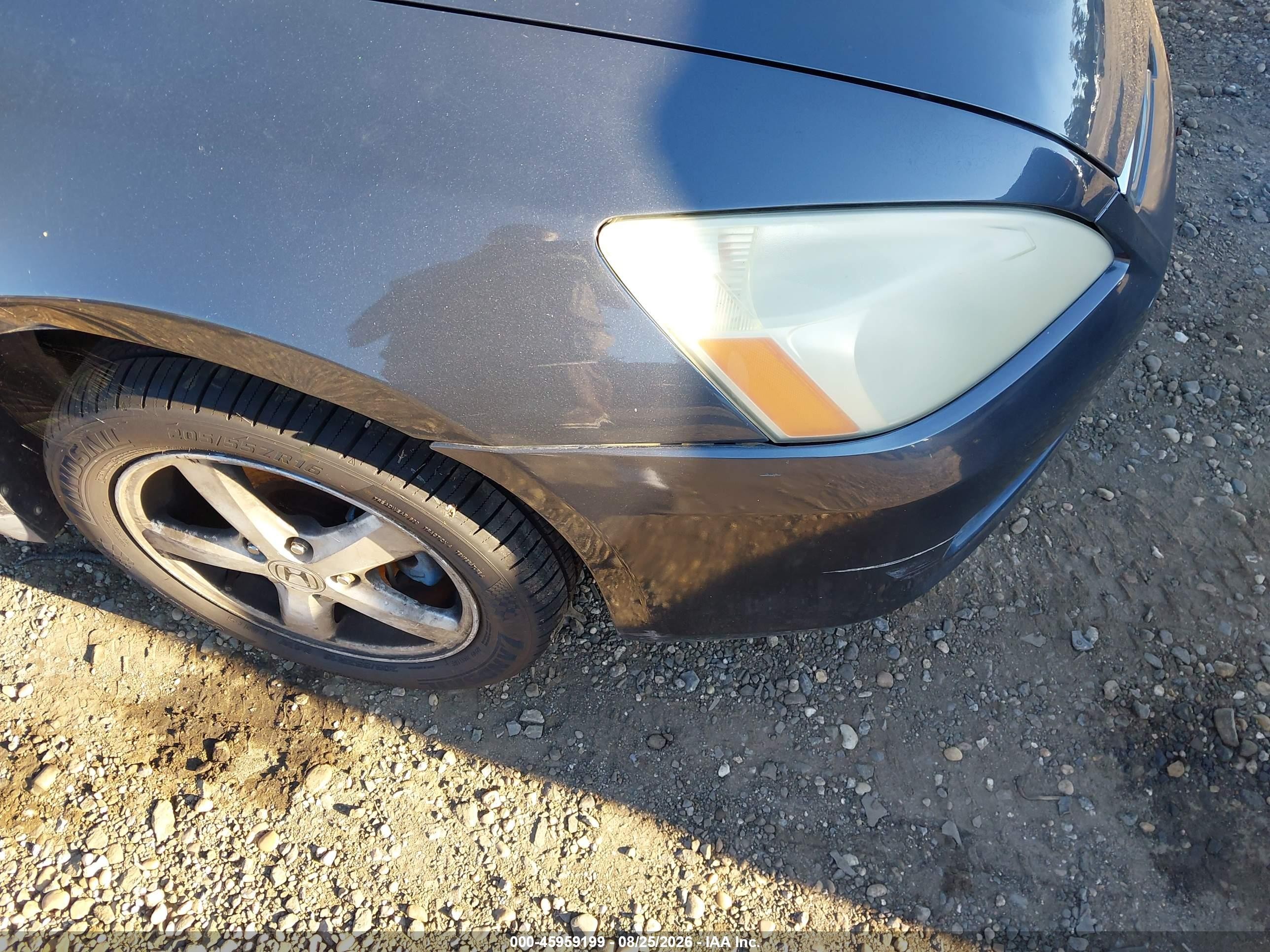 2005 Honda Accord 2.4 Lx Gray vin: 1HGCM56415A192766