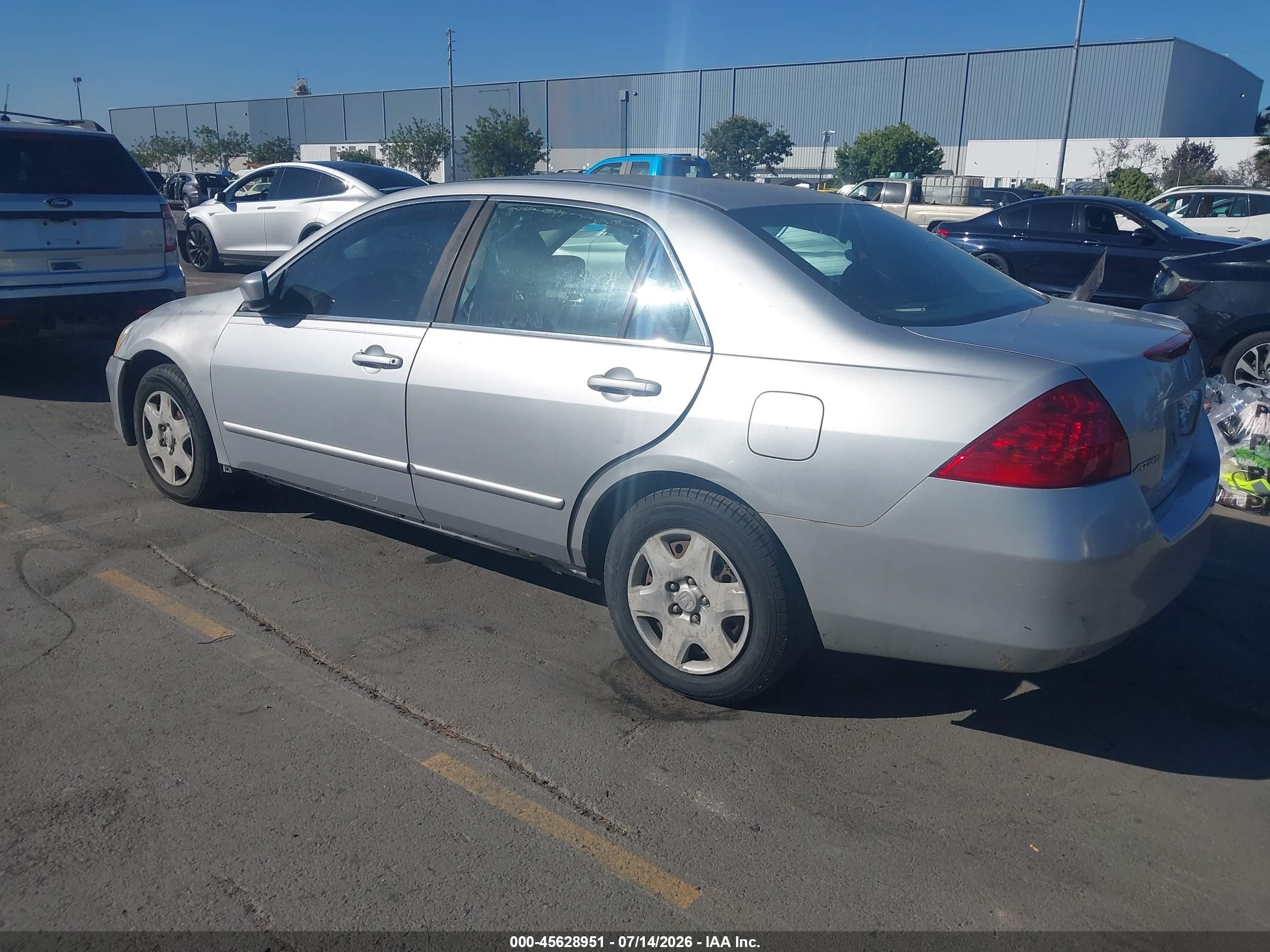 2006 Honda Accord 2.4 Lx Silver vin: 1HGCM56416A004460