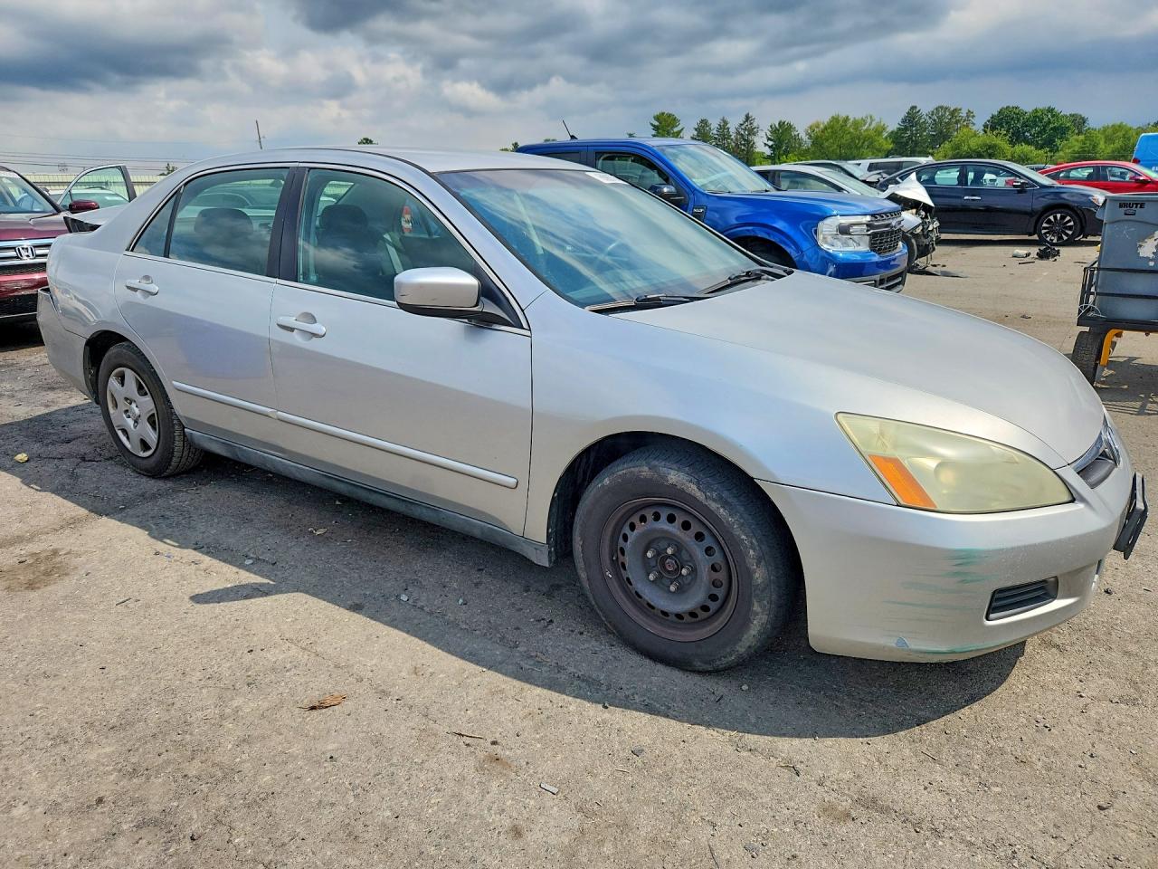 2006 Honda Accord Lx Silver vin: 1HGCM56416A043078