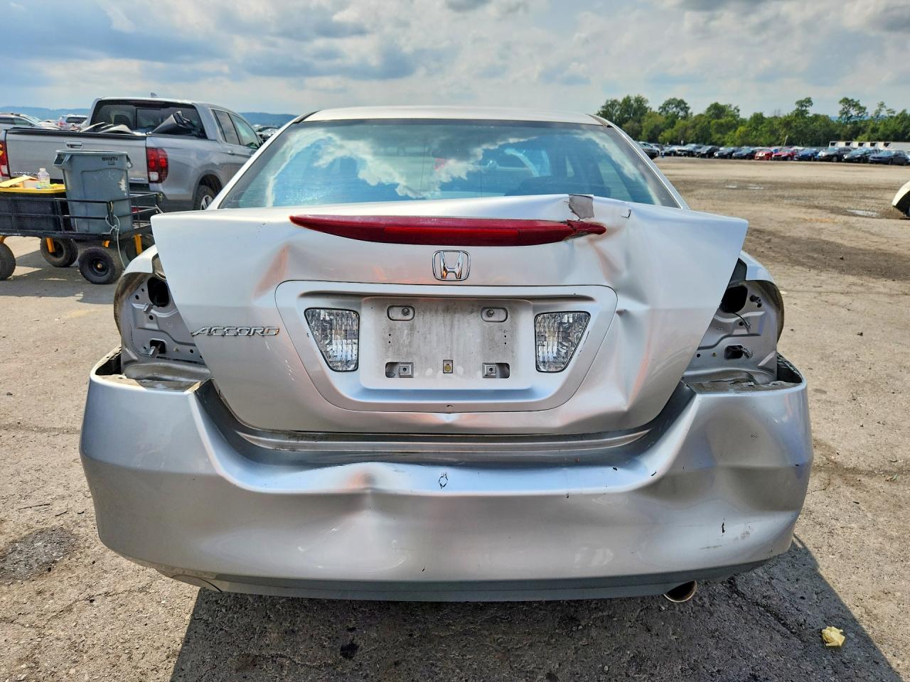 2006 Honda Accord Lx Silver vin: 1HGCM56416A043078