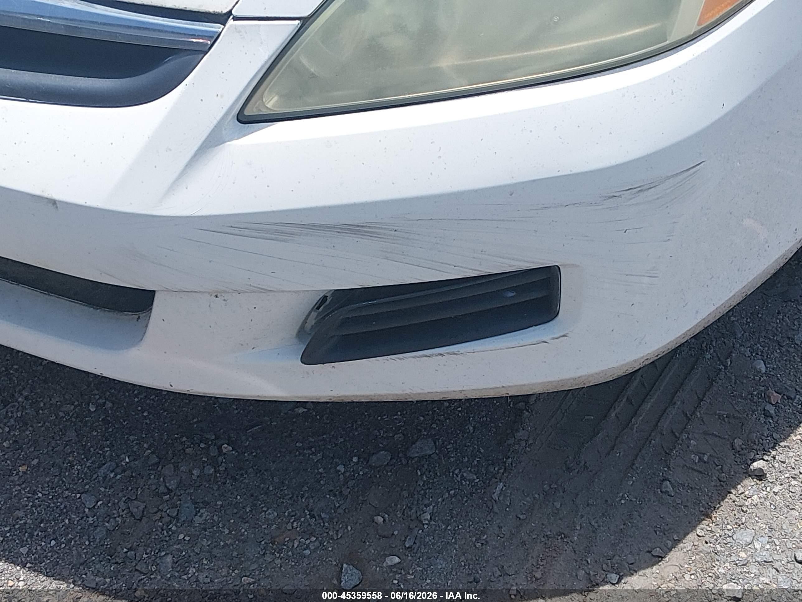 2007 Honda Accord 2.4 Lx White vin: 1HGCM56417A001172