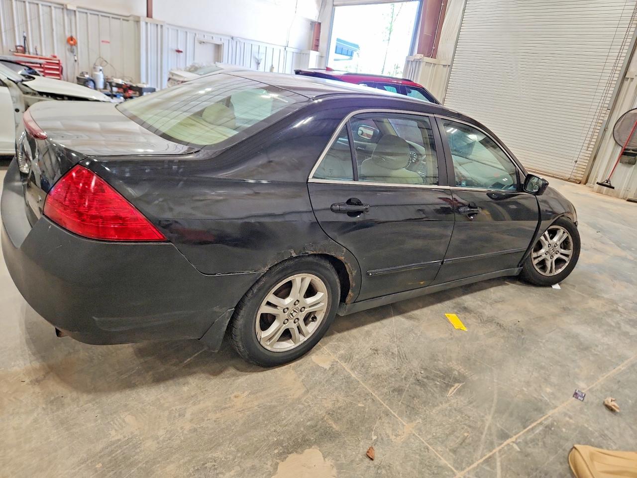2007 Honda Accord Lx Black vin: 1HGCM56417A004718