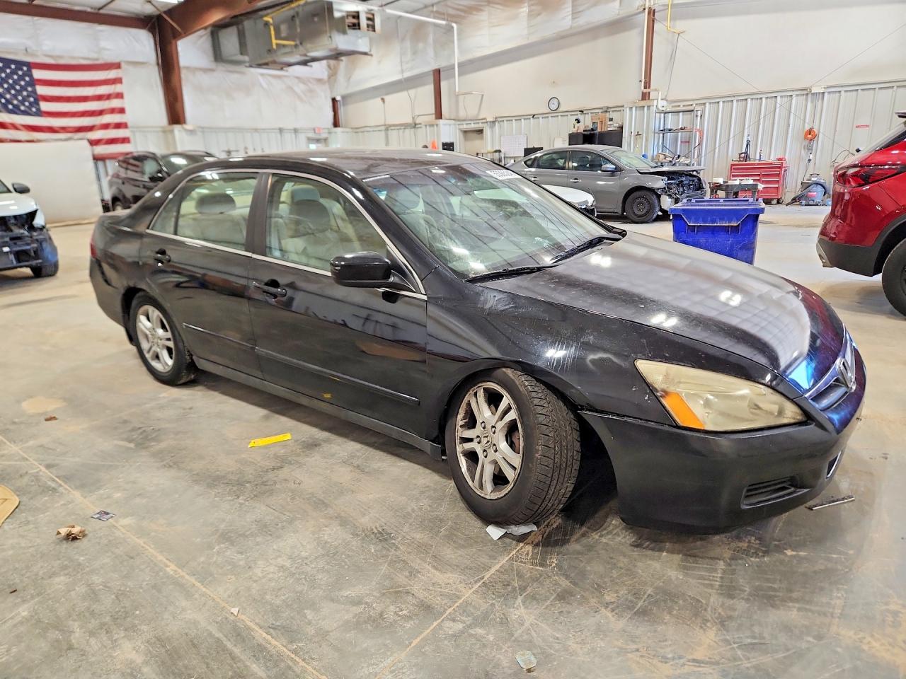 2007 Honda Accord Lx Black vin: 1HGCM56417A004718