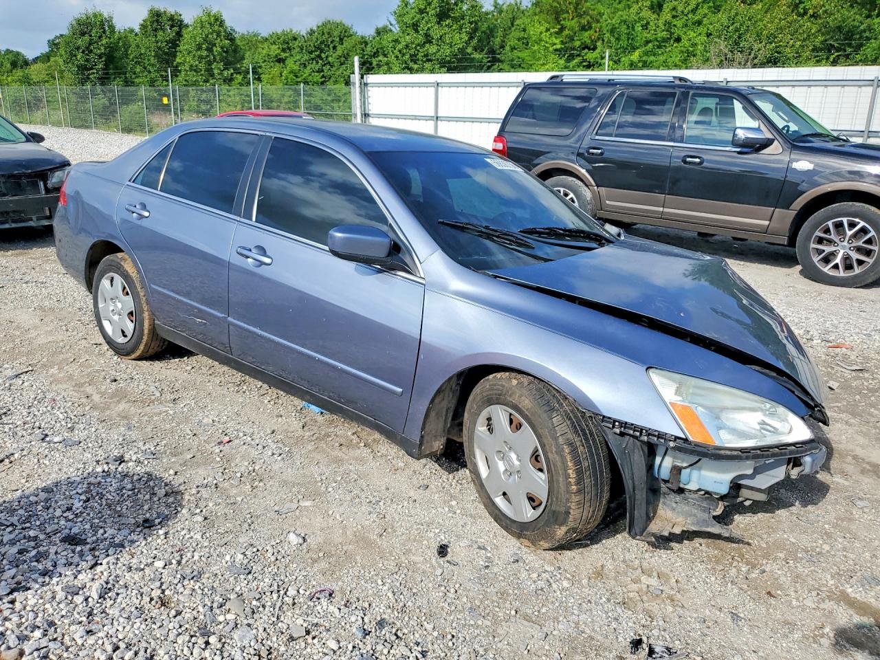 2007 Honda Accord Lx Blue vin: 1HGCM56417A005884