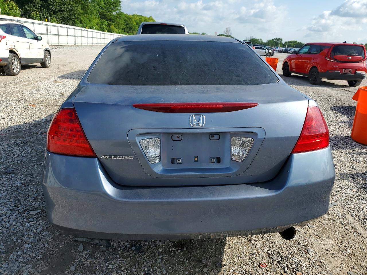 2007 Honda Accord Lx Blue vin: 1HGCM56417A005884