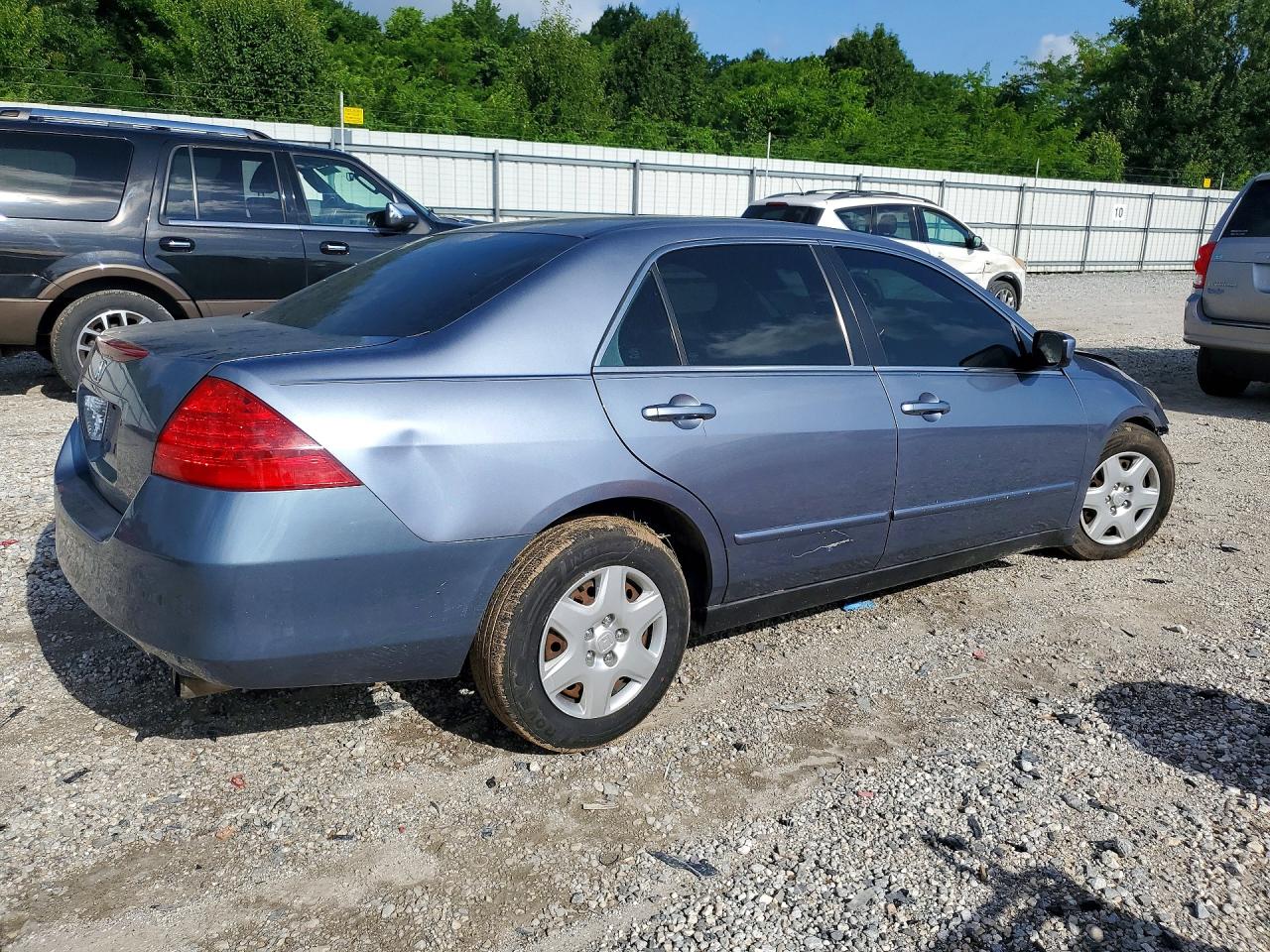 2007 Honda Accord Lx Blue vin: 1HGCM56417A005884