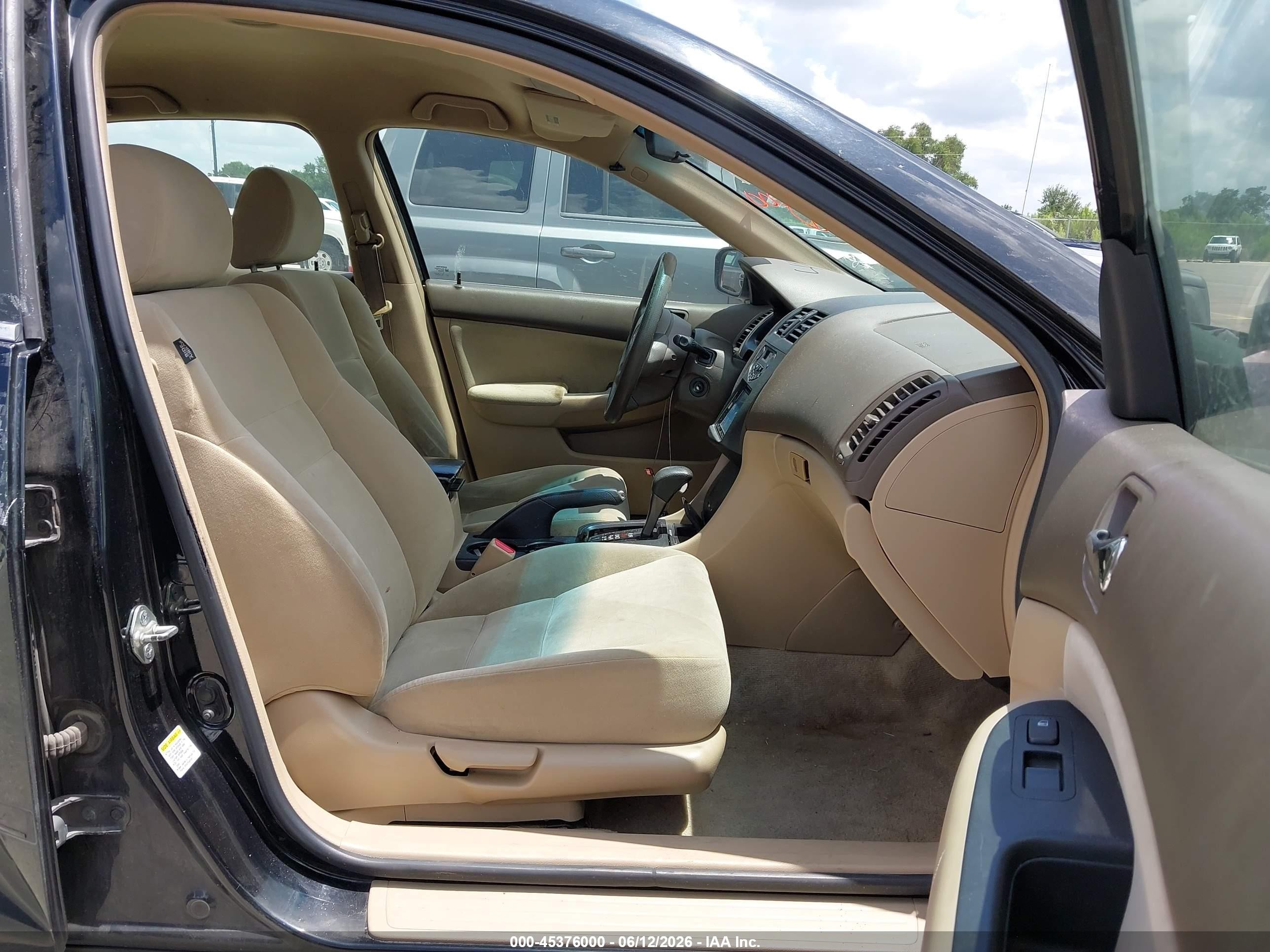2007 Honda Accord 2.4 Lx Black vin: 1HGCM56417A011491