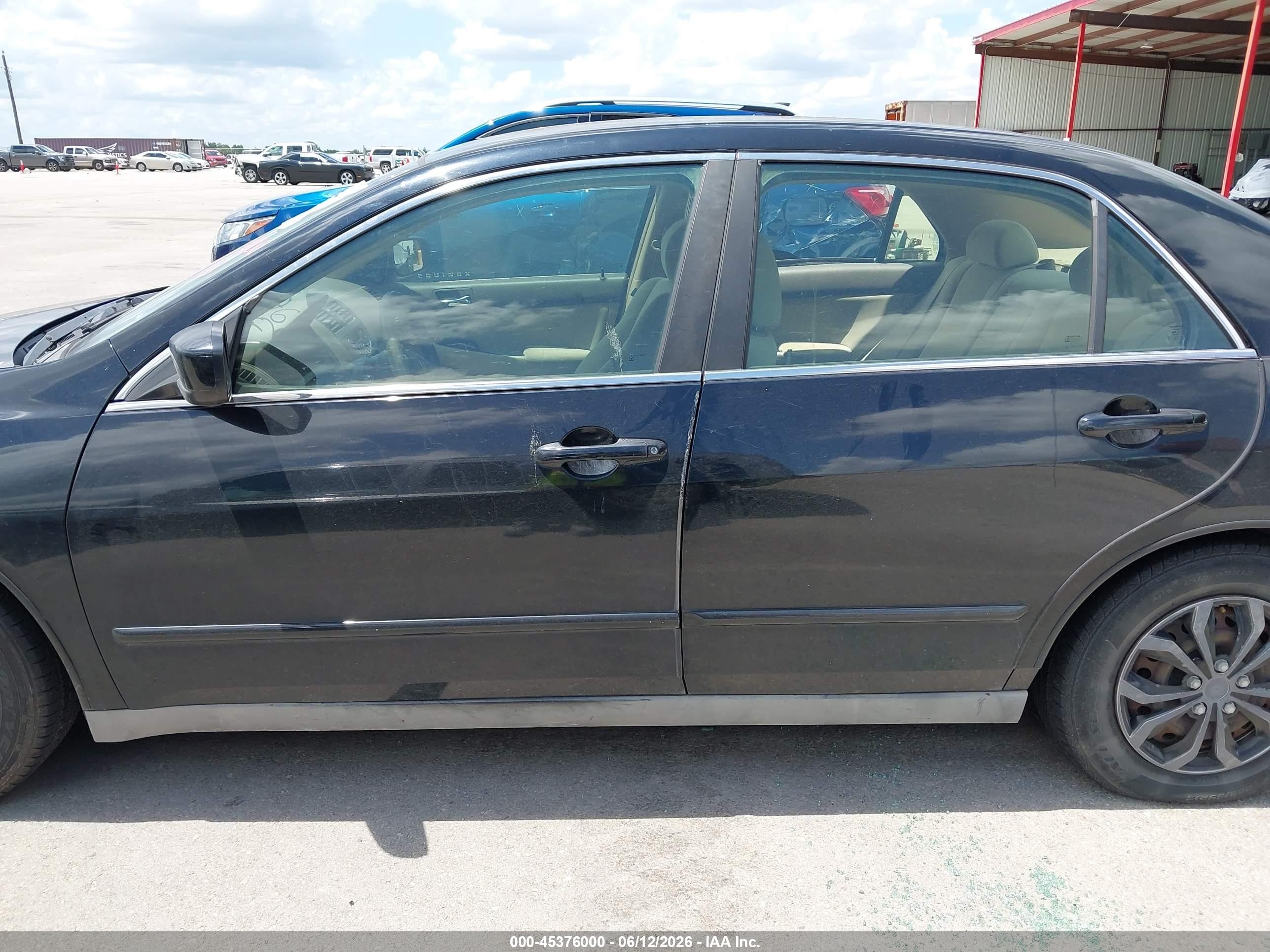 2007 Honda Accord 2.4 Lx Black vin: 1HGCM56417A011491