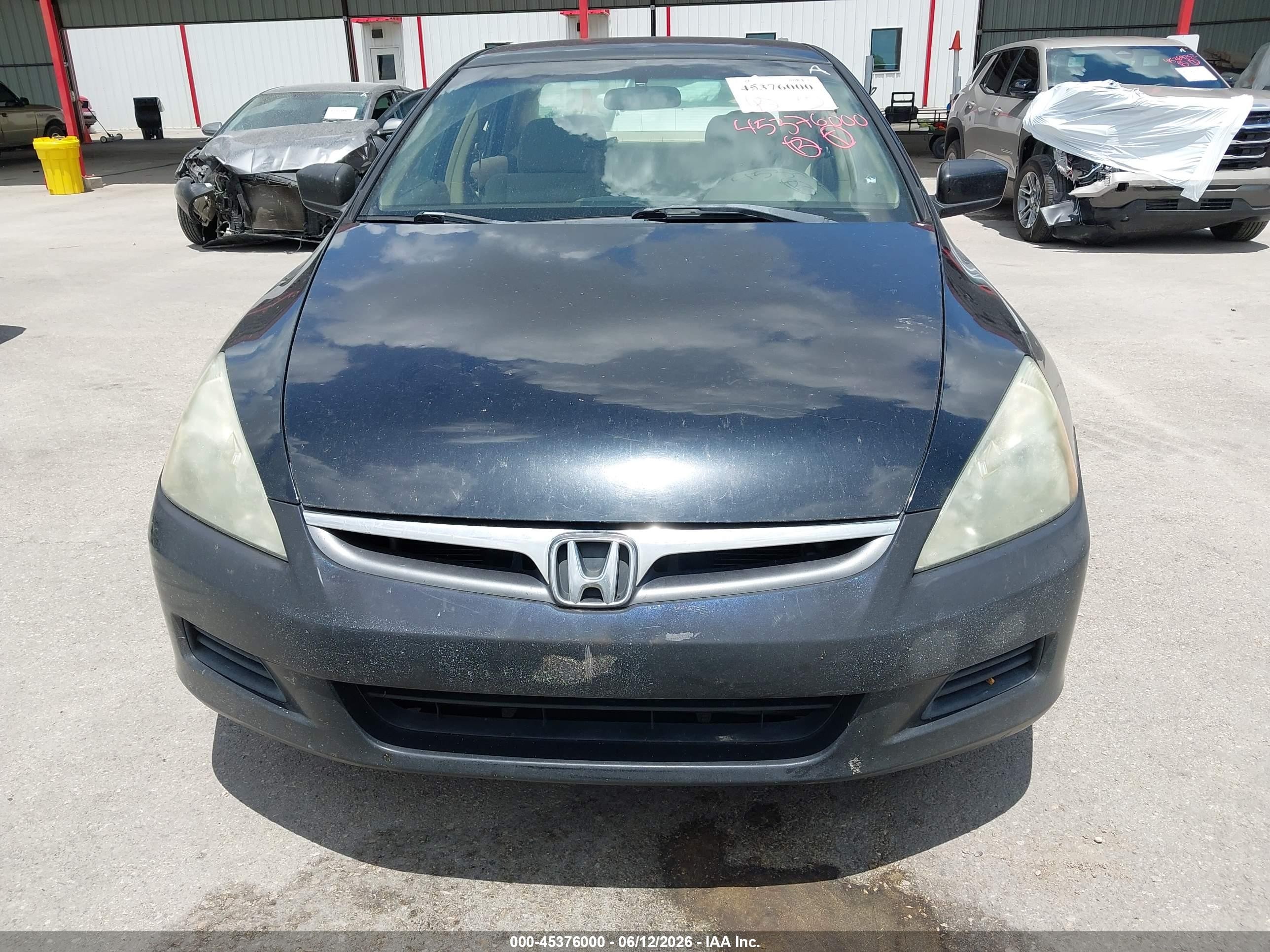 2007 Honda Accord 2.4 Lx Black vin: 1HGCM56417A011491