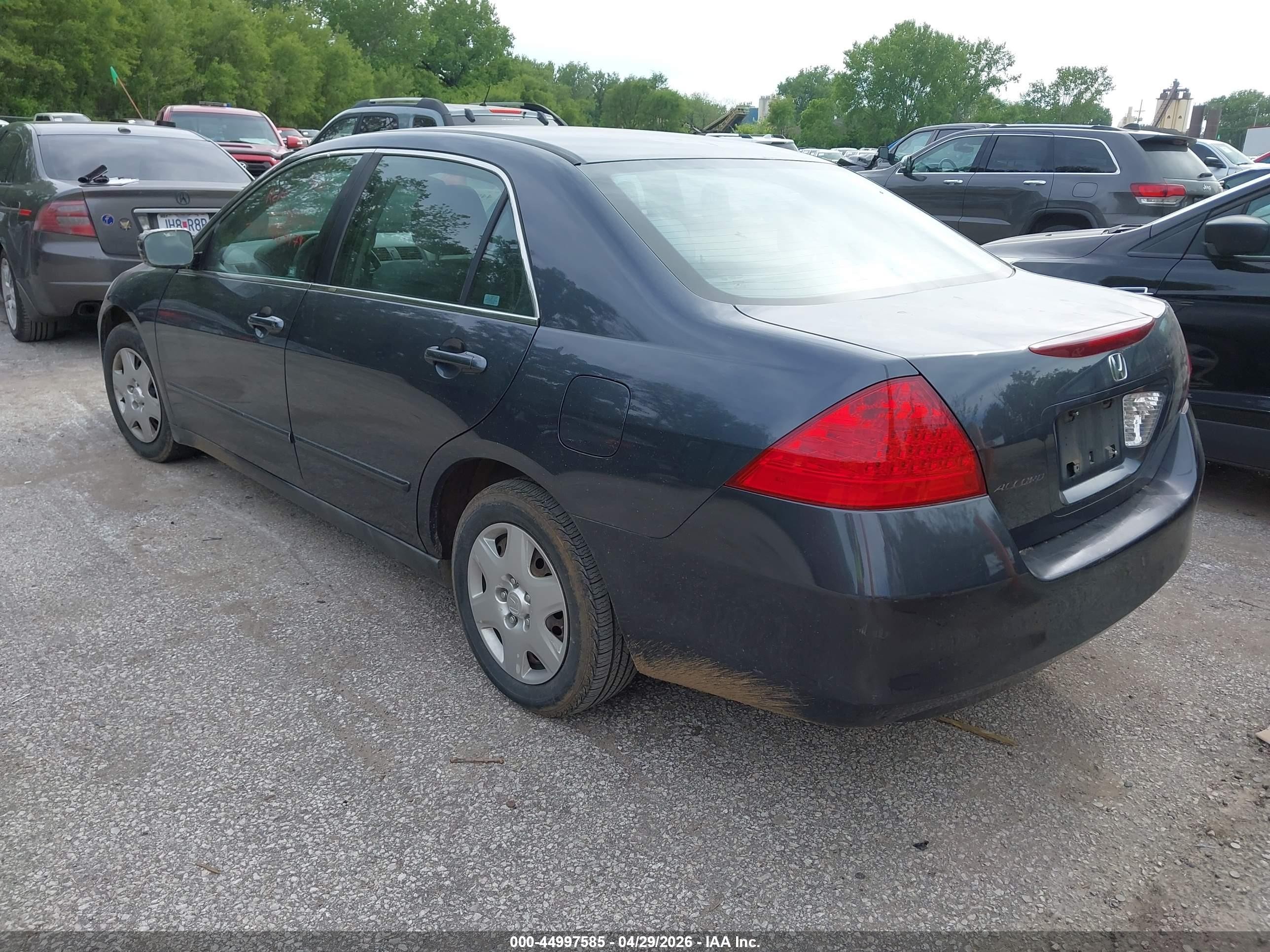 2007 Honda Accord 2.4 Lx Gray vin: 1HGCM56417A064479