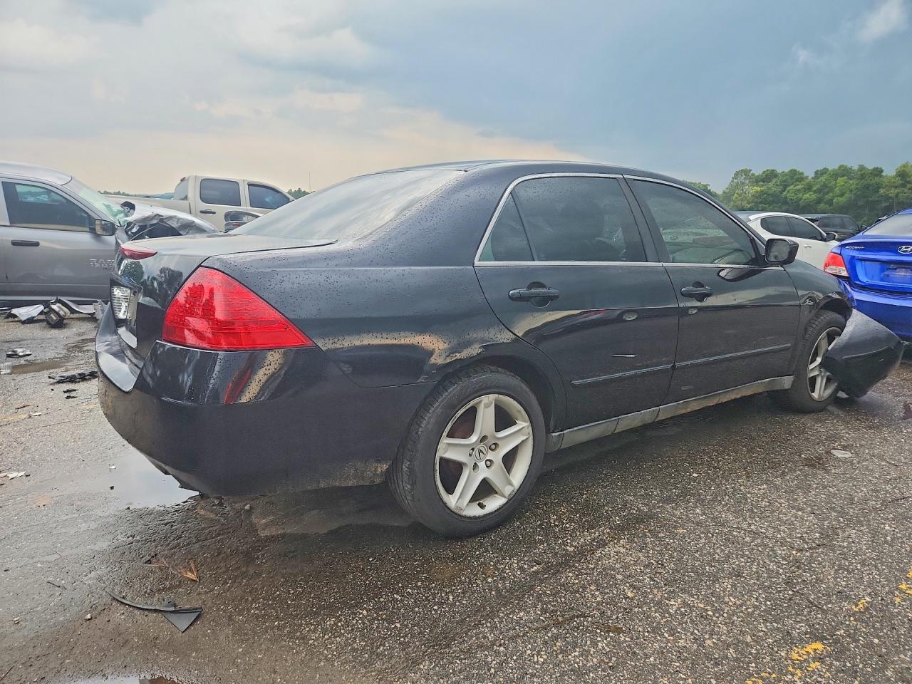 2007 Honda Accord Lx Black vin: 1HGCM56417A150472