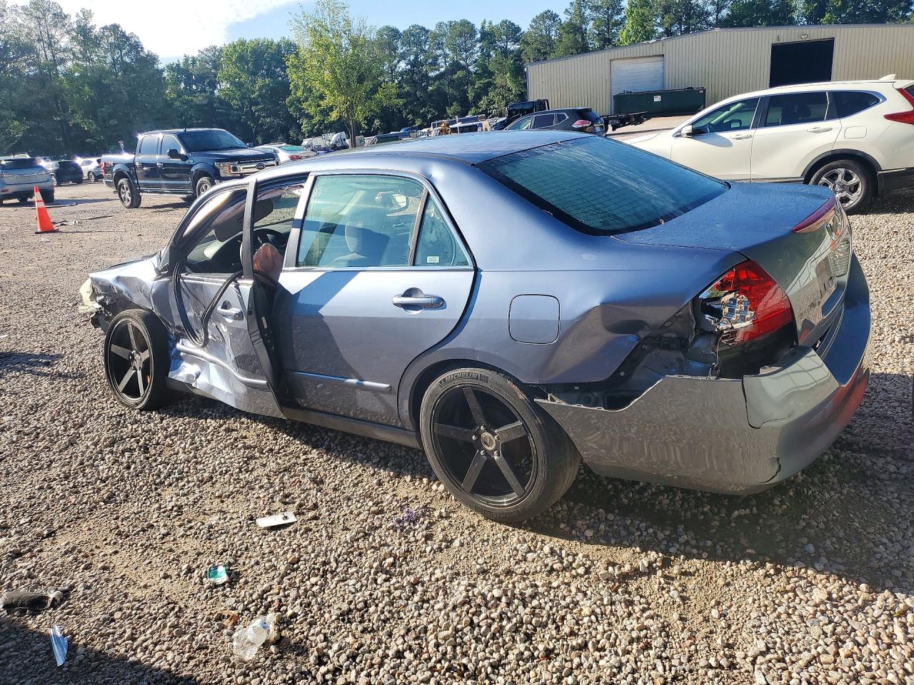 2007 Honda Accord Lx Gray vin: 1HGCM56417A178014