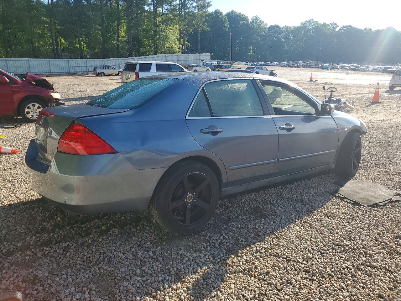 2007 Honda Accord Lx Gray vin: 1HGCM56417A178014