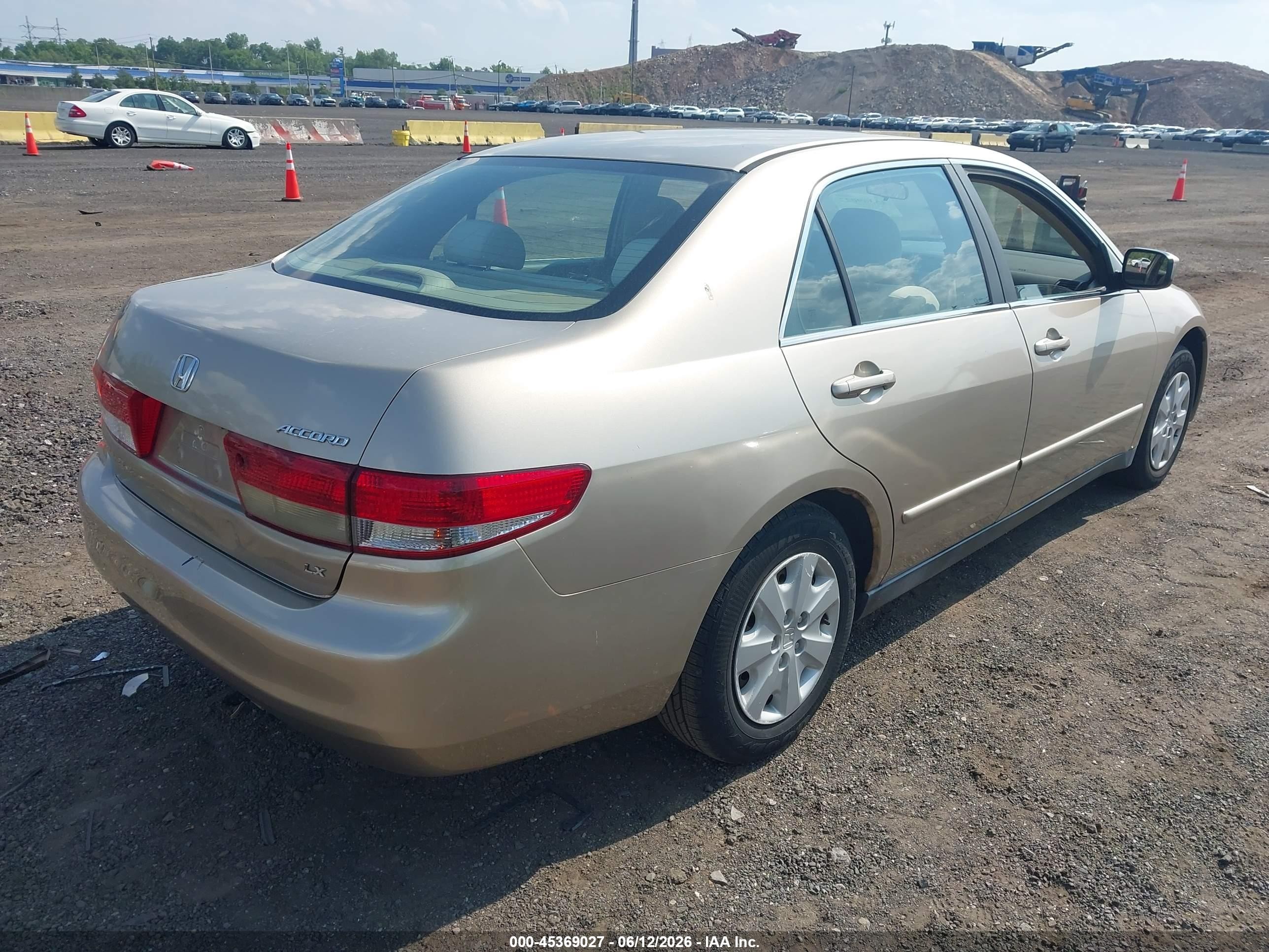 2003 Honda Accord 2.4 Lx Gold vin: 1HGCM56423A047524