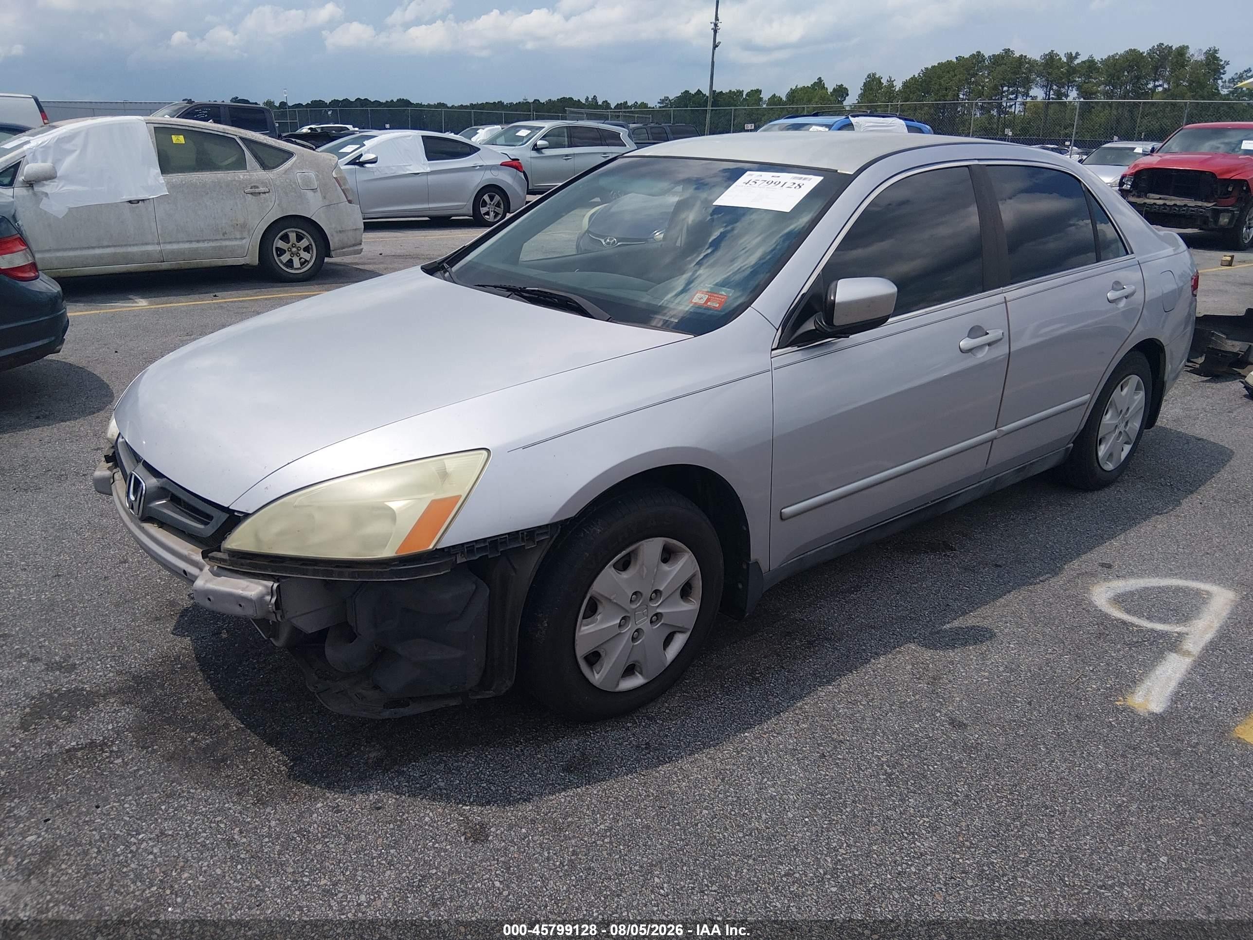 2003 Honda Accord 2.4 Lx Серебряный vin: 1HGCM56423A146392