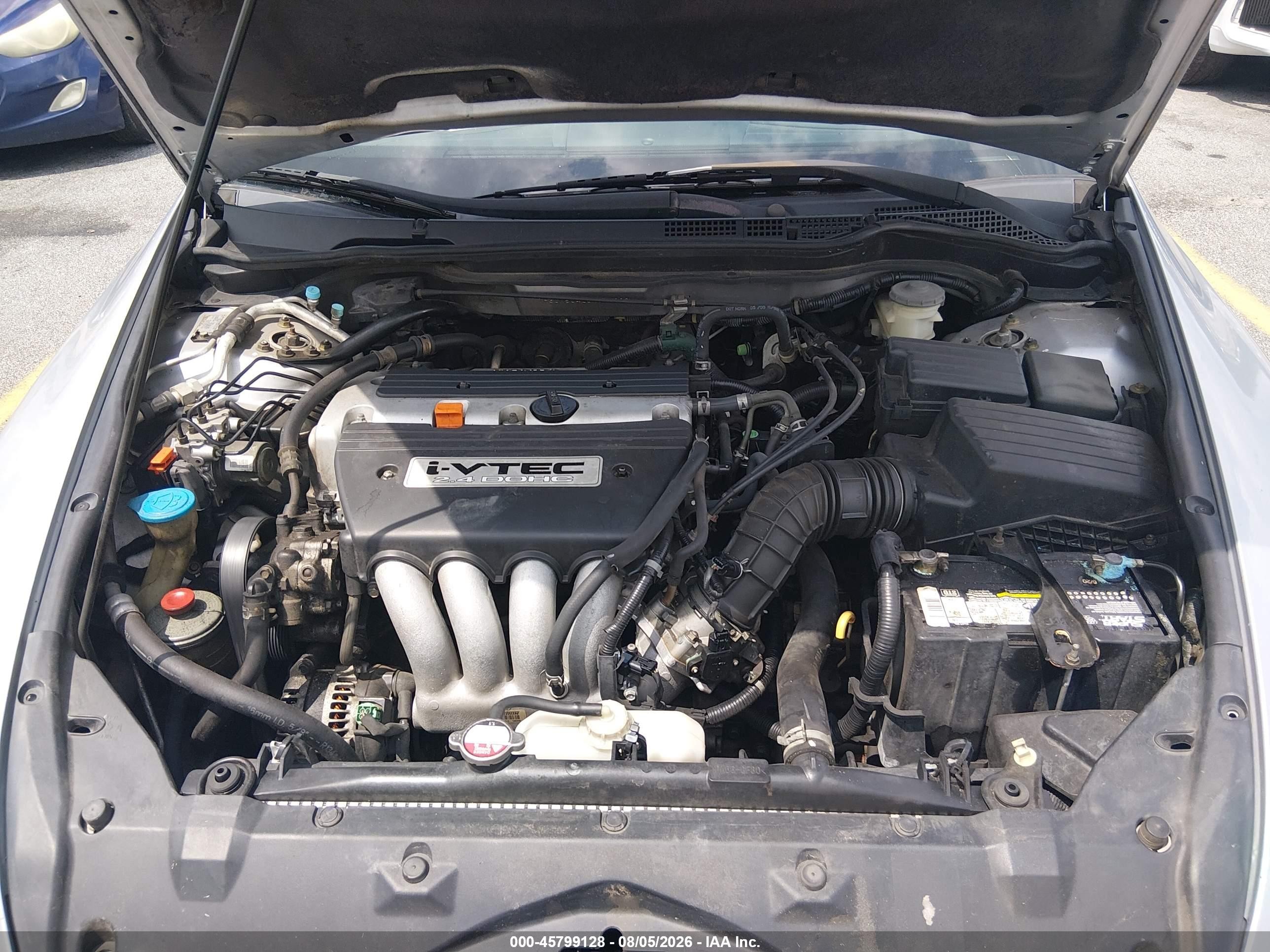 2003 Honda Accord 2.4 Lx Серебряный vin: 1HGCM56423A146392