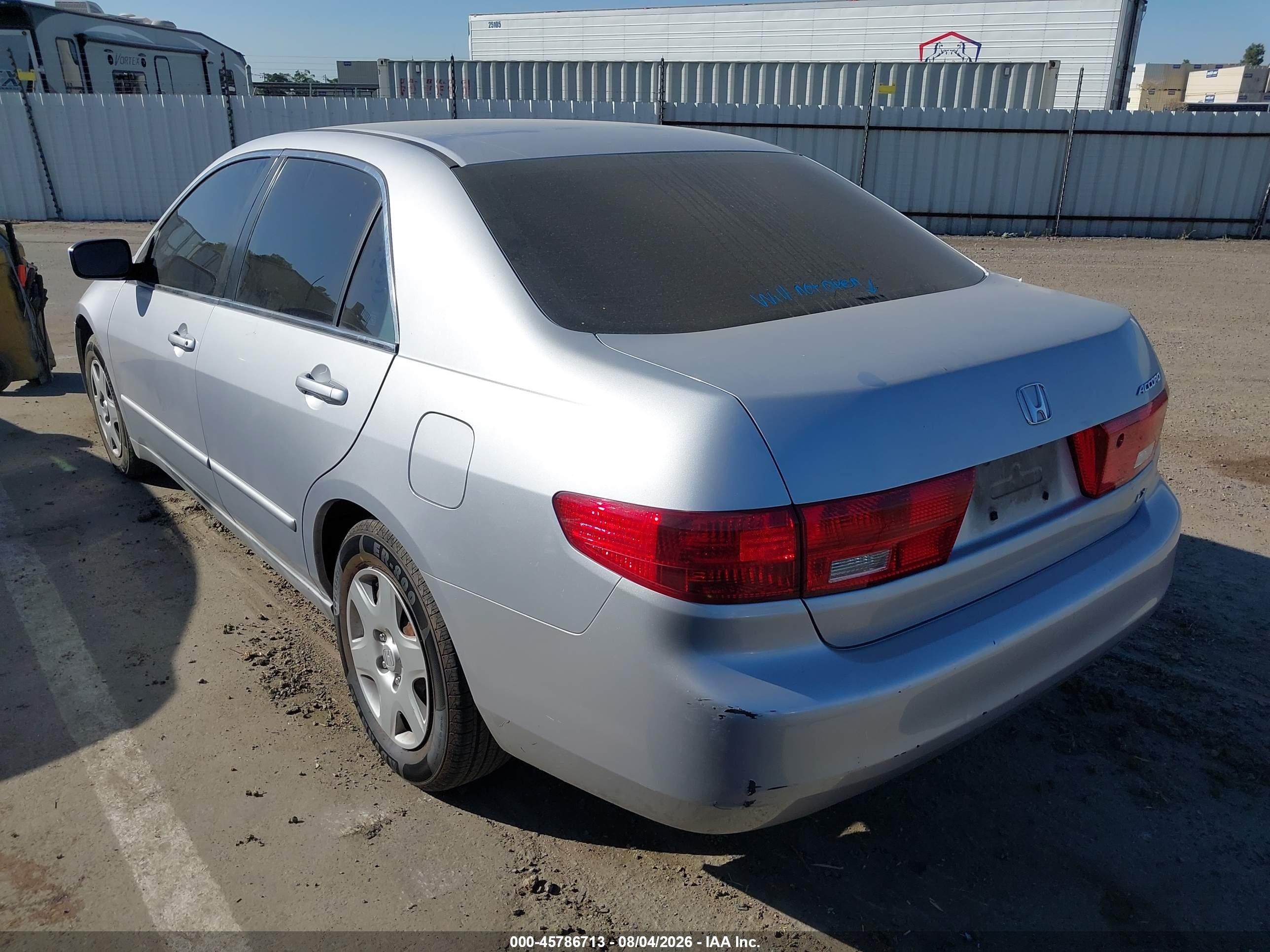 2005 Honda Accord 2.4 Lx Серебряный vin: 1HGCM56425A085774