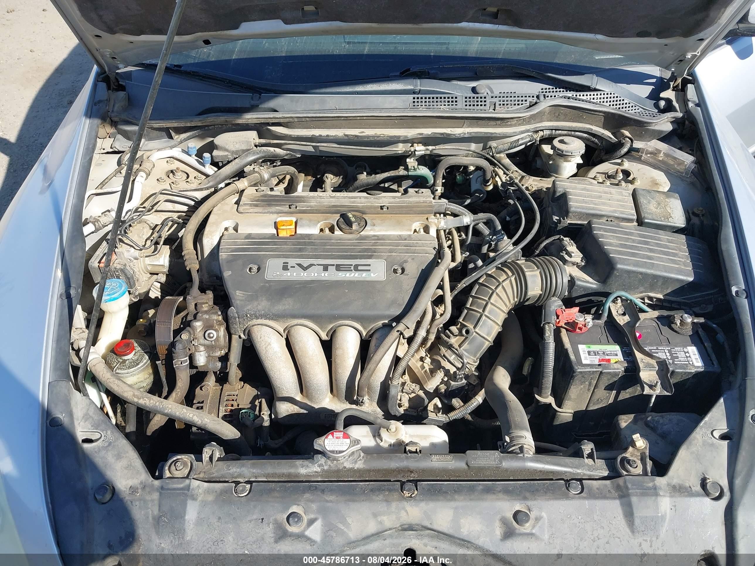 2005 Honda Accord 2.4 Lx Серебряный vin: 1HGCM56425A085774