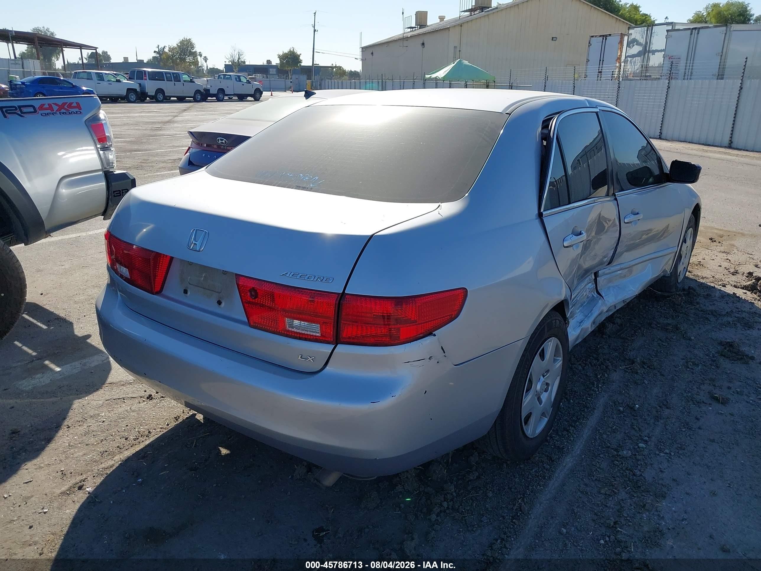 2005 Honda Accord 2.4 Lx Серебряный vin: 1HGCM56425A085774