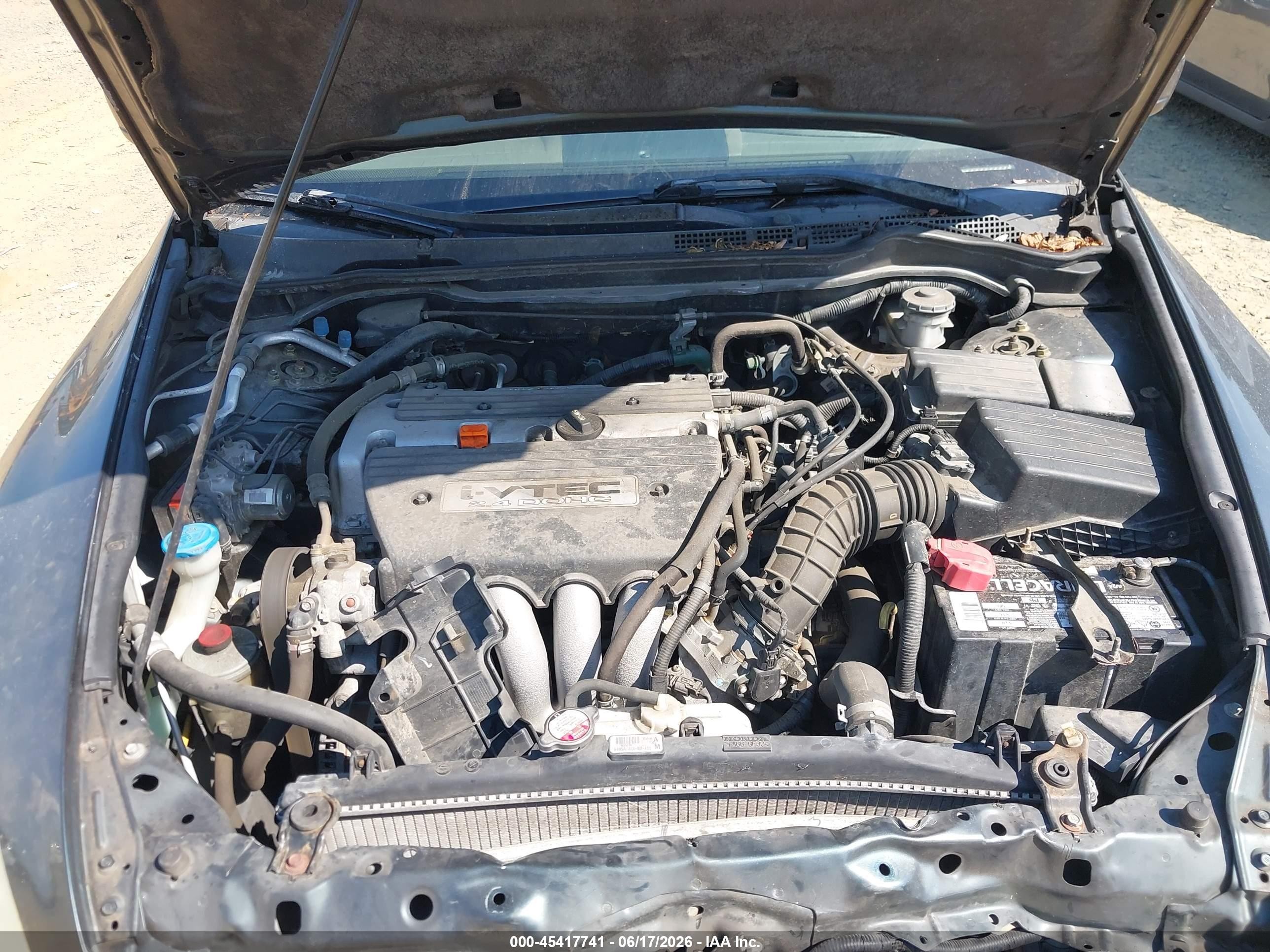 2005 Honda Accord 2.4 Lx Серый vin: 1HGCM56425A092773