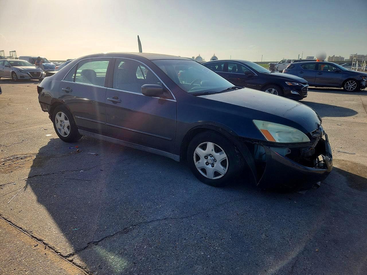 2005 Honda Accord Lx Blue vin: 1HGCM56425A103853