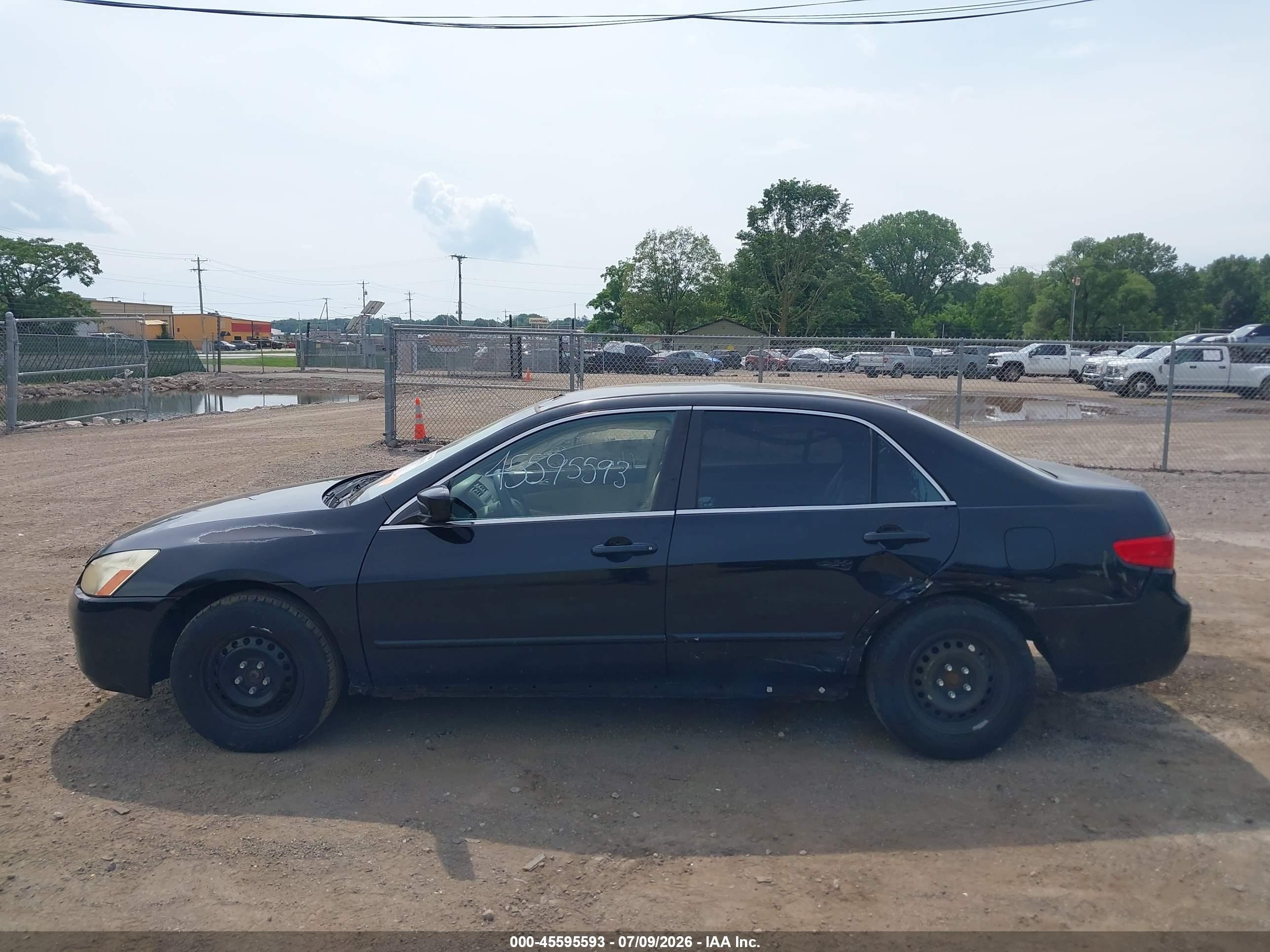 2005 Honda Accord 2.4 Lx Black vin: 1HGCM56425A124556