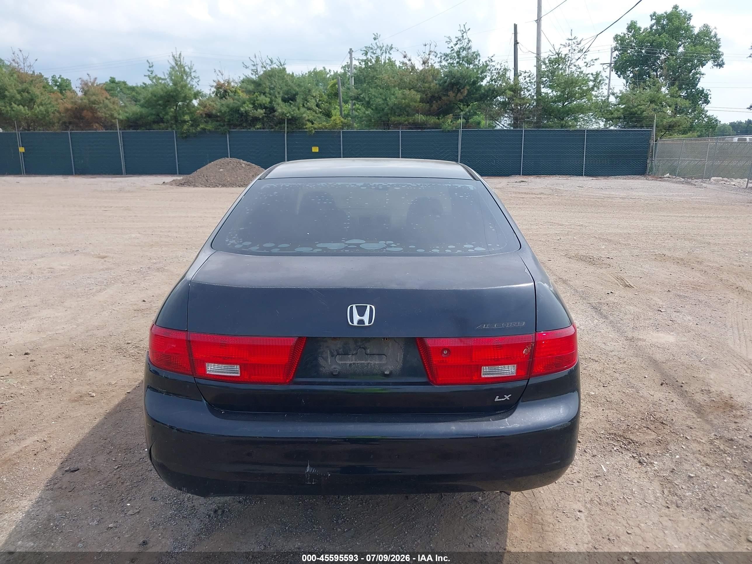 2005 Honda Accord 2.4 Lx Black vin: 1HGCM56425A124556