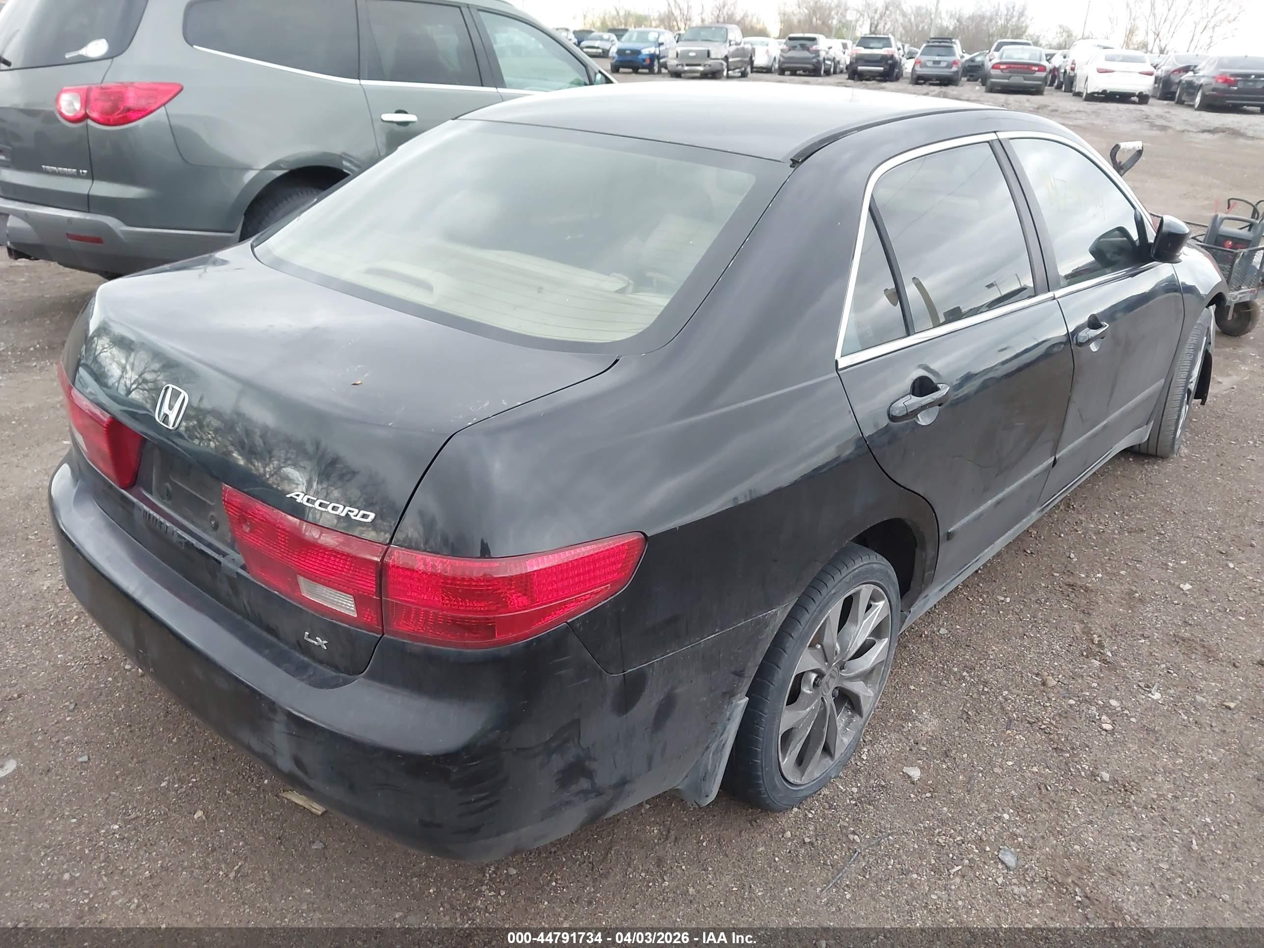2005 Honda Accord 2.4 Lx Black vin: 1HGCM56425A149683