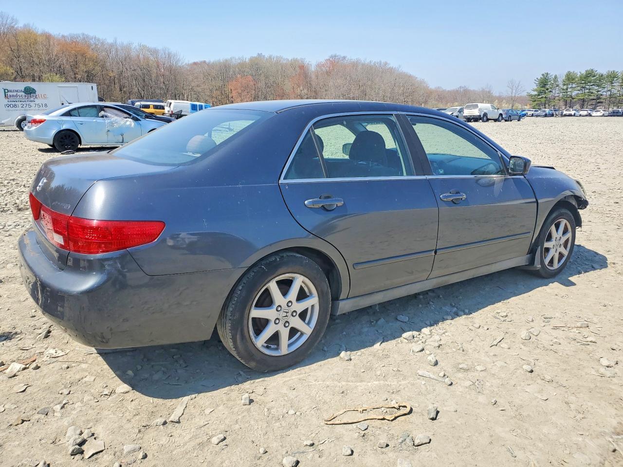 2005 Honda Accord Lx Синий vin: 1HGCM56425A806580