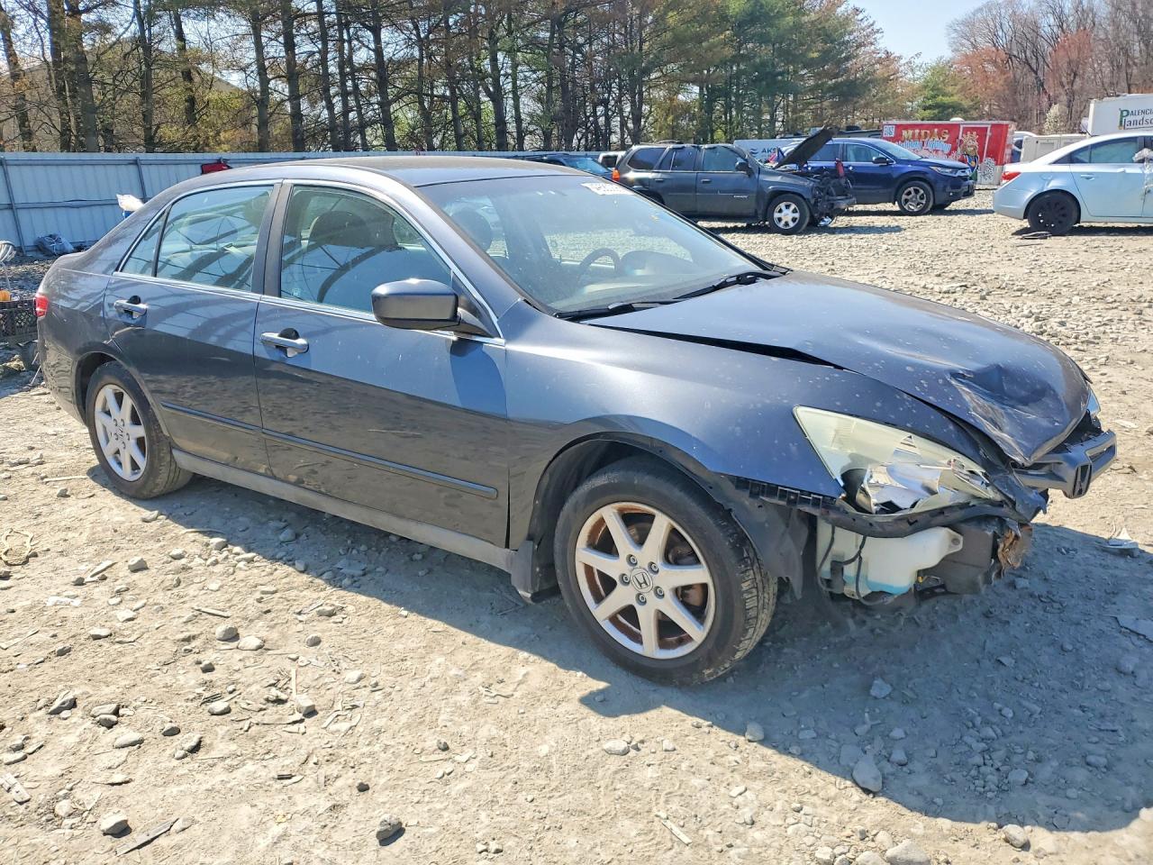 2005 Honda Accord Lx Синий vin: 1HGCM56425A806580