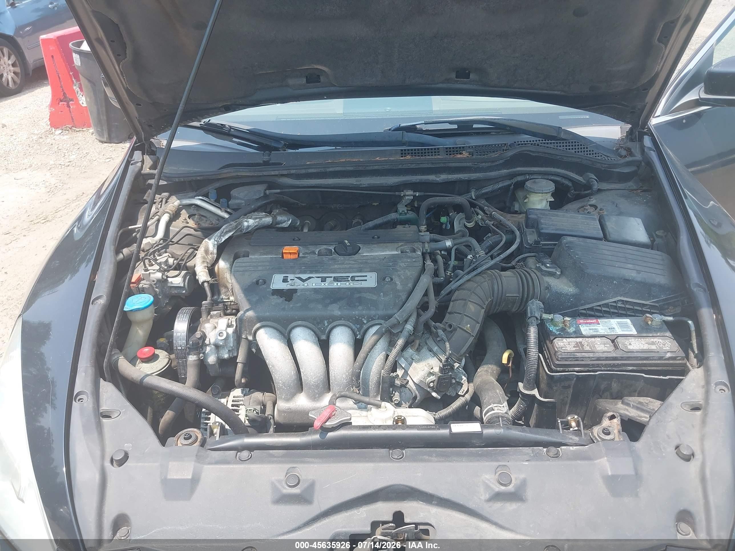 2005 Honda Accord 2.4 Lx Black vin: 1HGCM56425L001618