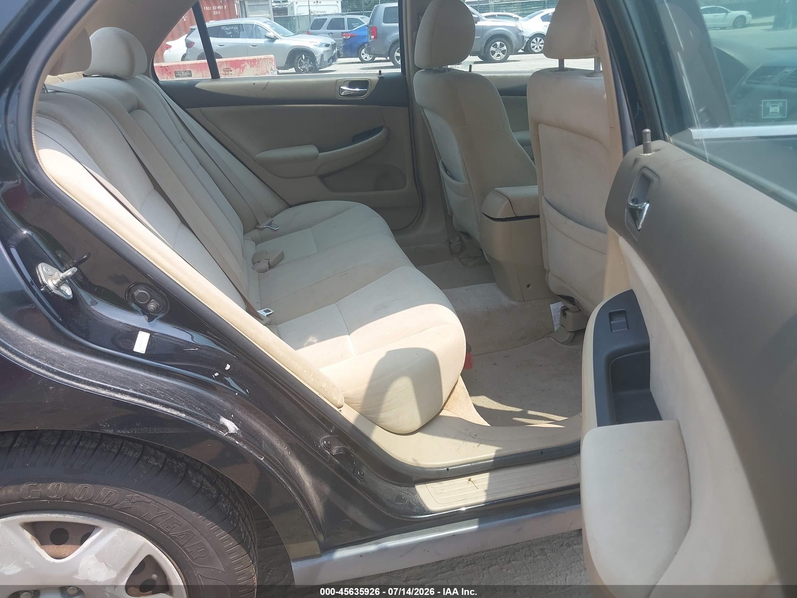 2005 Honda Accord 2.4 Lx Black vin: 1HGCM56425L001618