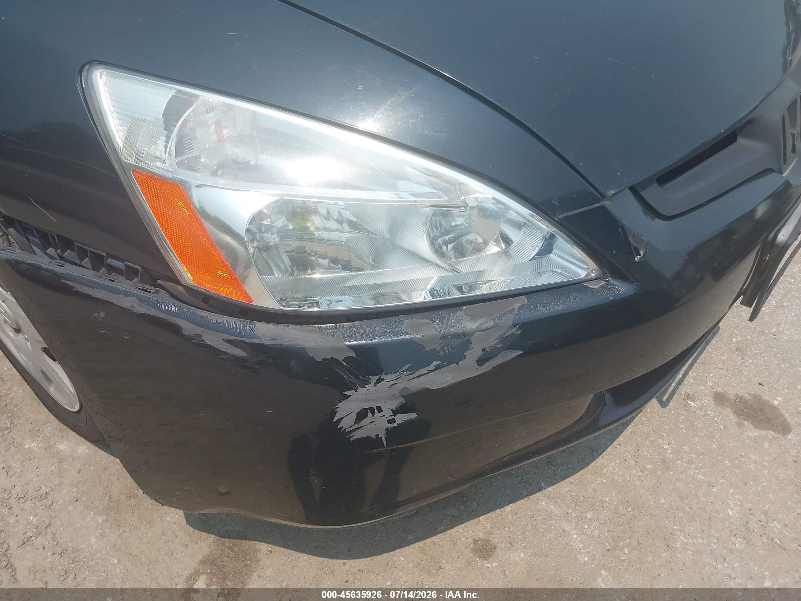 2005 Honda Accord 2.4 Lx Black vin: 1HGCM56425L001618