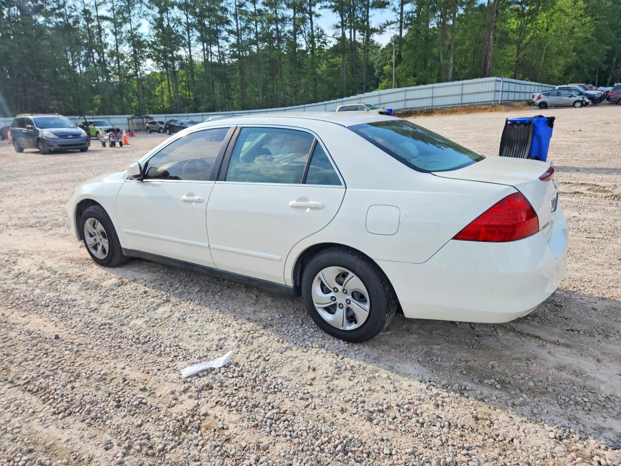 2006 Honda Accord Lx White vin: 1HGCM56426A007125