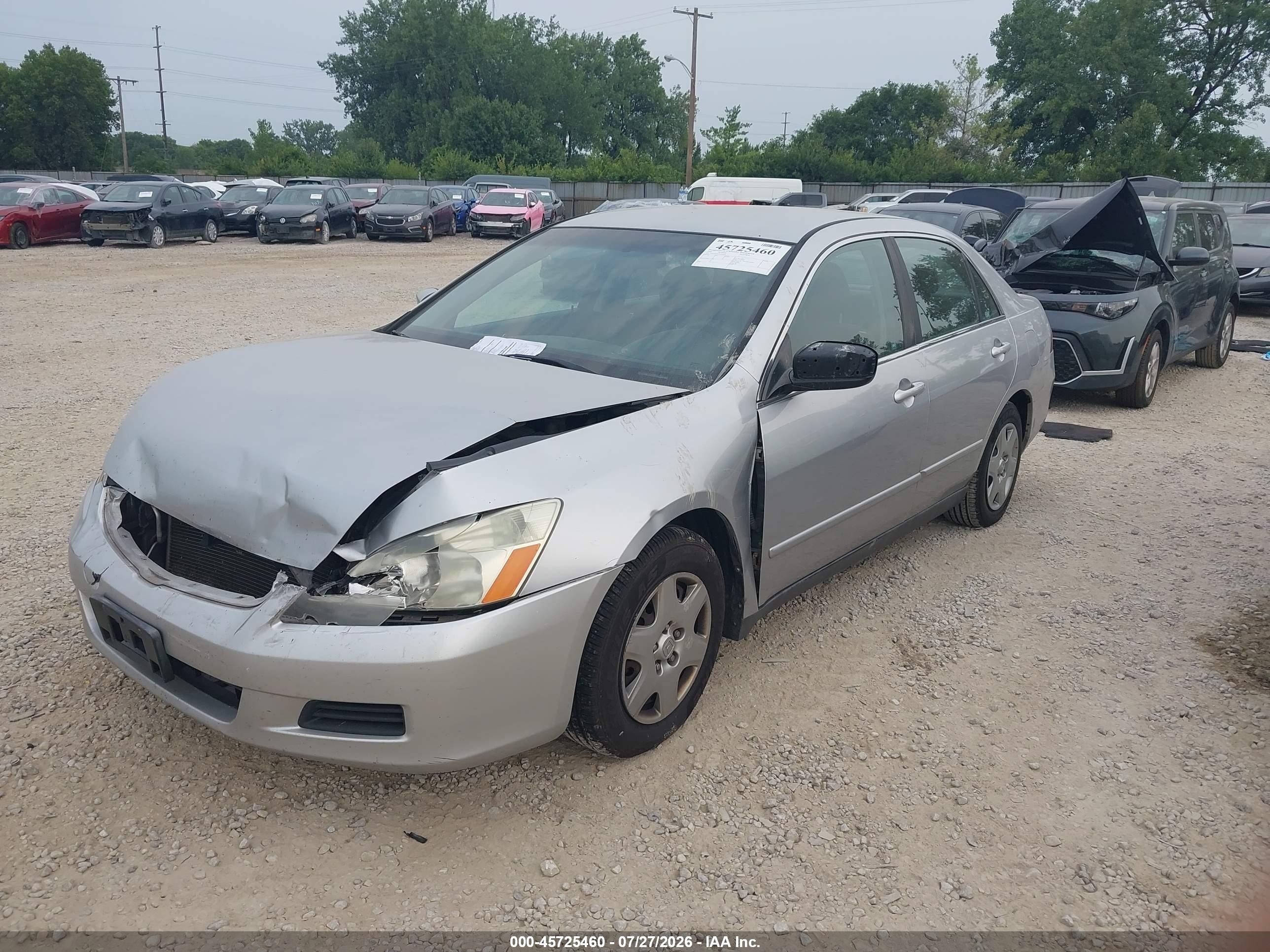 2006 Honda Accord 2.4 Lx Серебряный vin: 1HGCM56426A095030