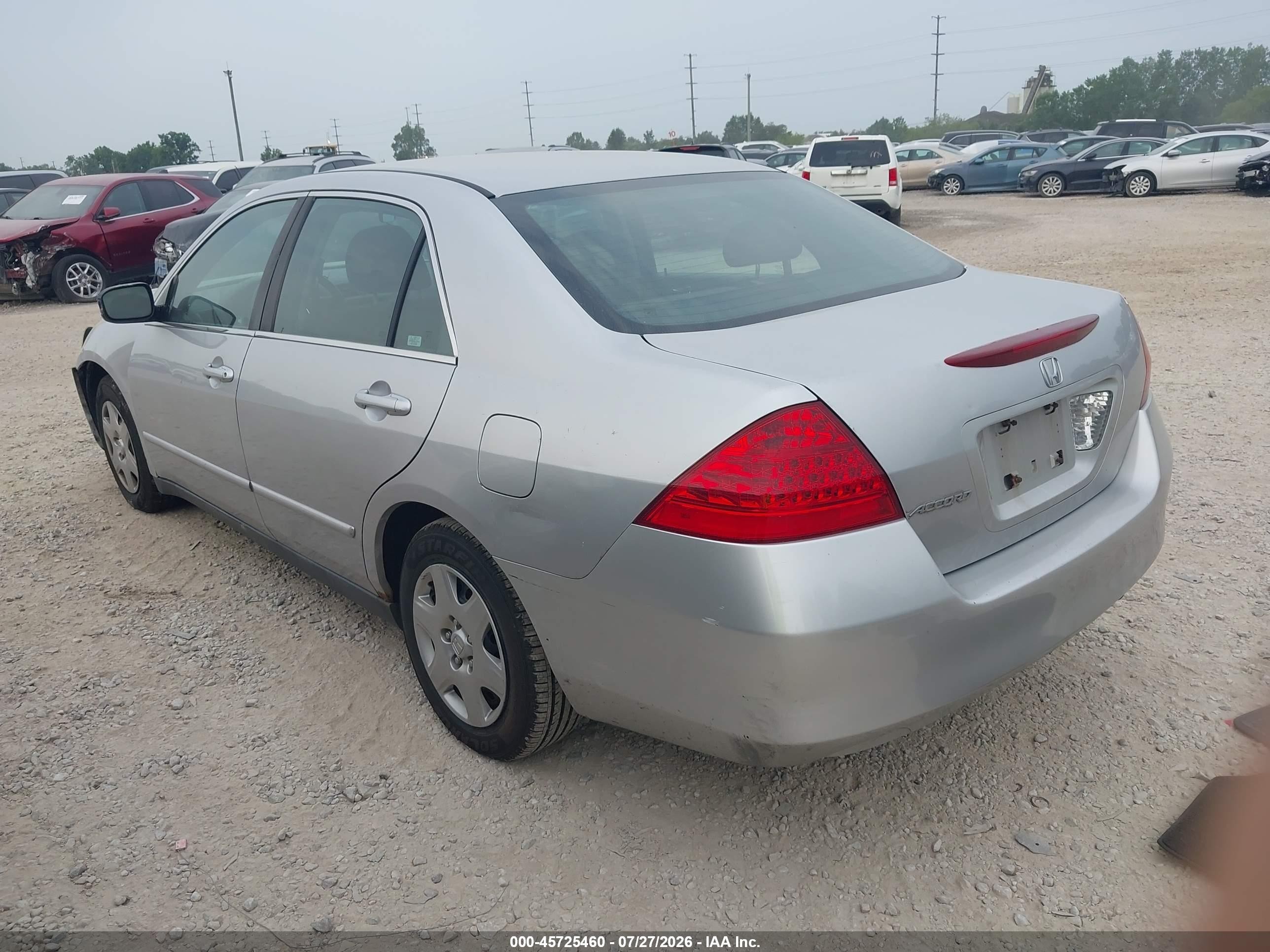 2006 Honda Accord 2.4 Lx Серебряный vin: 1HGCM56426A095030