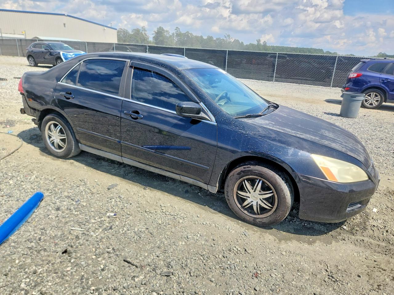 2007 Honda Accord Lx Black vin: 1HGCM56427A011564
