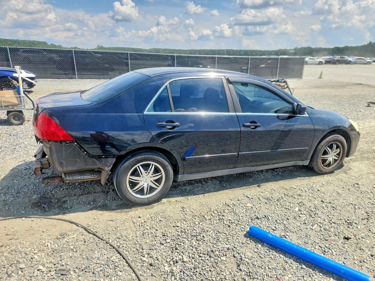 2007 Honda Accord Lx Black vin: 1HGCM56427A011564
