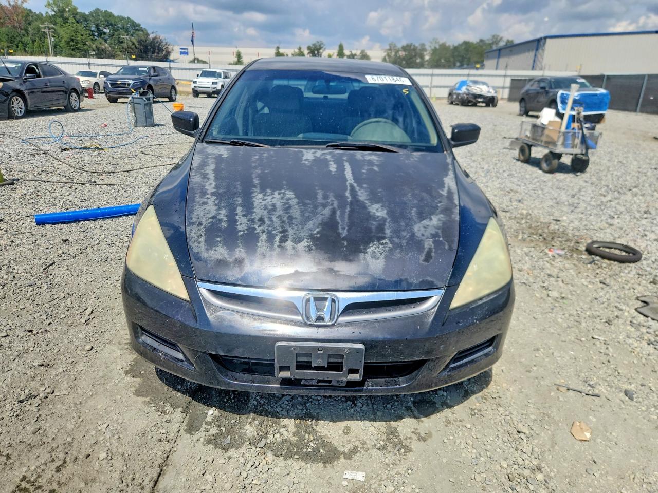 2007 Honda Accord Lx Black vin: 1HGCM56427A011564