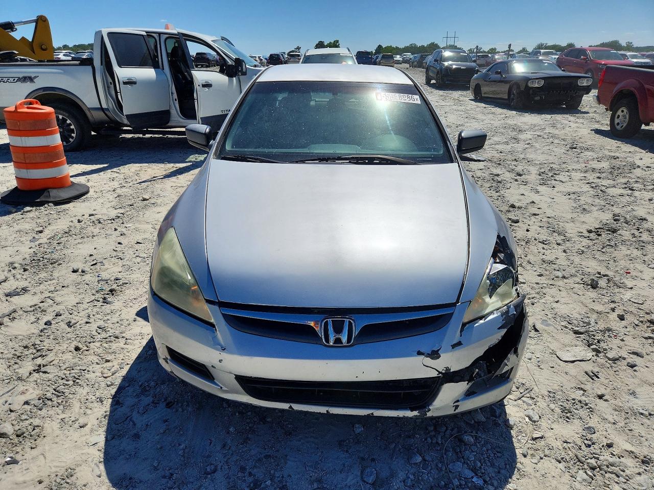 2007 Honda Accord Lx Silver vin: 1HGCM56427A191290