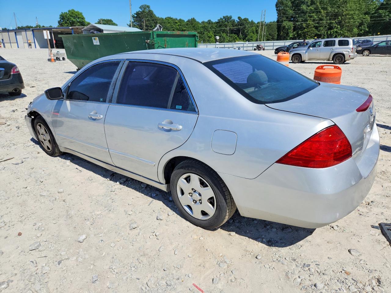 2007 Honda Accord Lx Silver vin: 1HGCM56427A191290