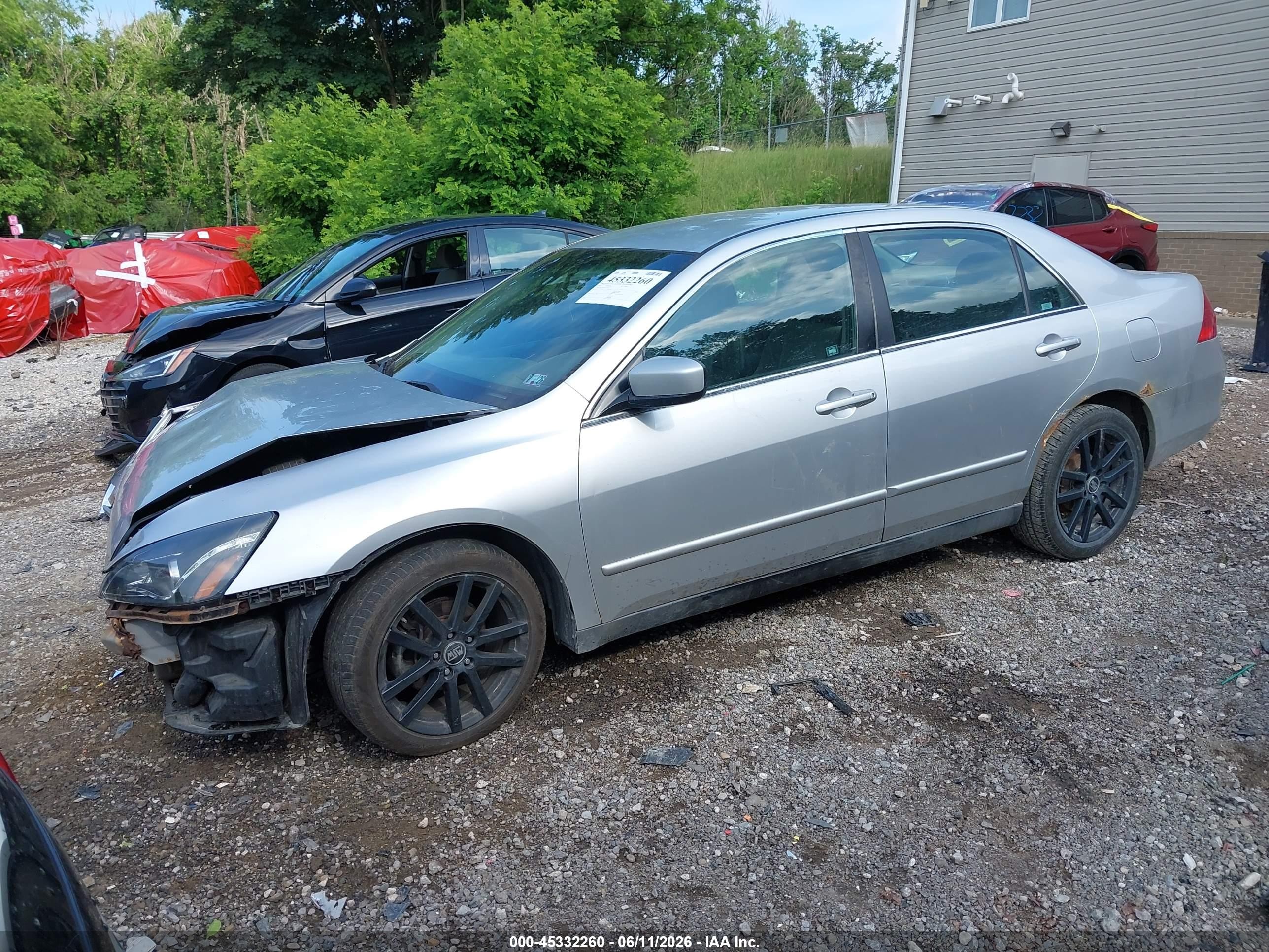 2007 Honda Accord 2.4 Lx Silver vin: 1HGCM56427A228225